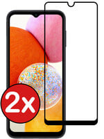 BTH BTH Samsung Galaxy A14 Screenprotector Glas  Full Cover - 2 PACK