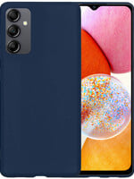 BTH BTH Samsung Galaxy A14 Hoesje Siliconen - Donkerblauw