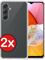 BTH BTH Samsung Galaxy A14 Hoesje Siliconen - Transparant - 2 PACK