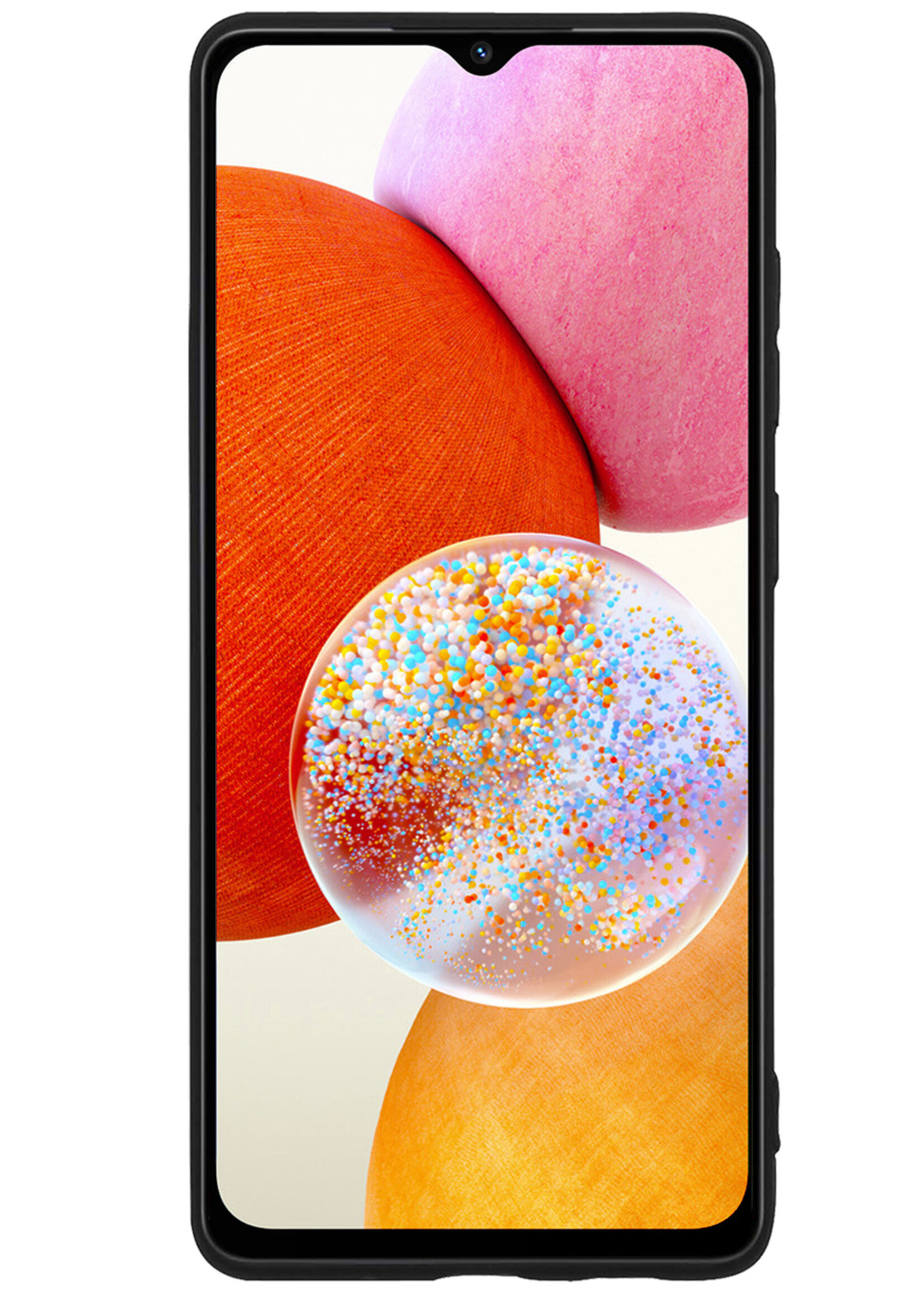 BTH Samsung A14 Hoesje Siliconen Case Cover - Samsung Galaxy A14 Hoesje Cover Hoes Siliconen - Zwart