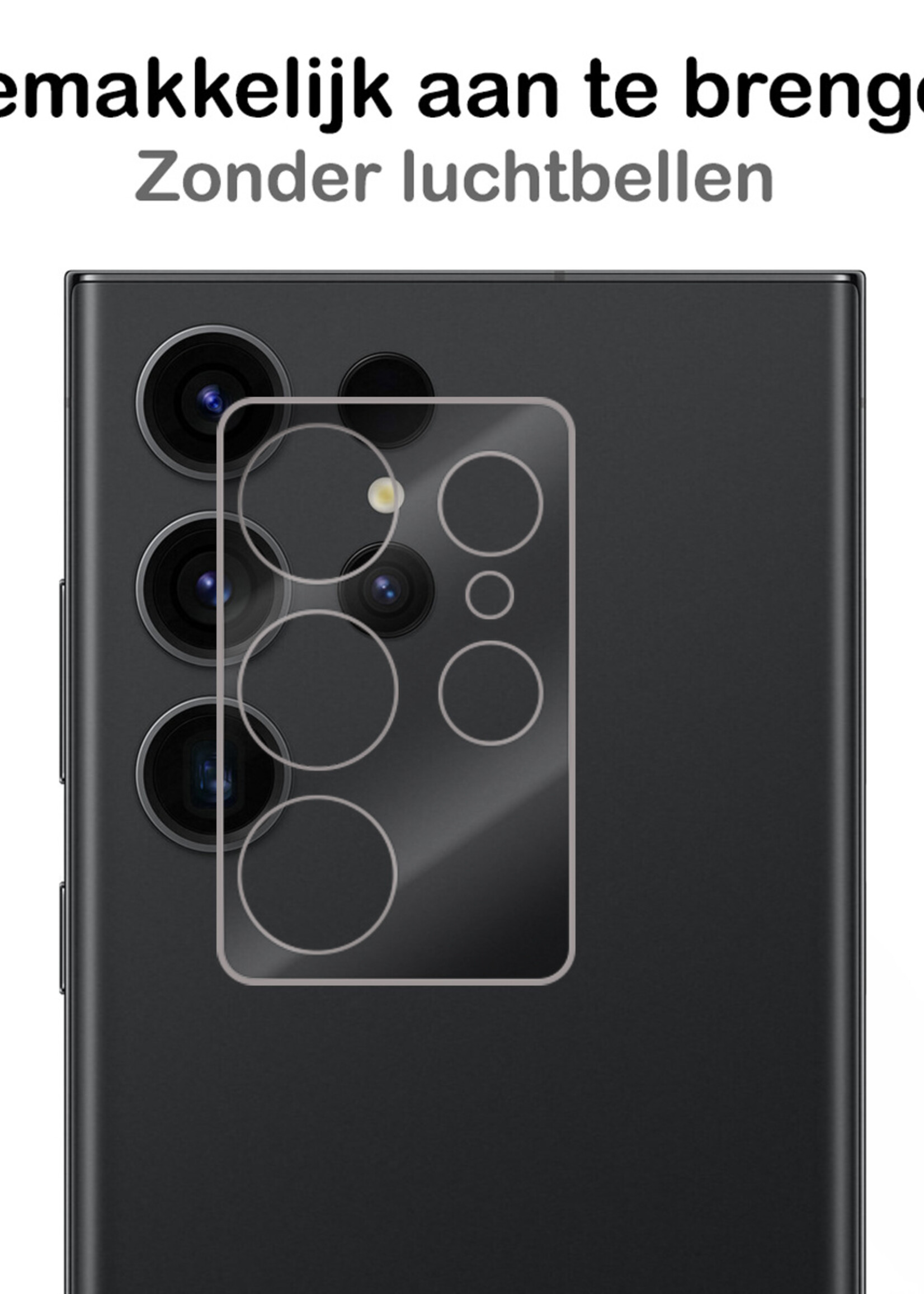 BTH Samsung S23 Ultra Screenprotector Glas Camera Protectie - Samsung Galaxy S23 Ultra Camera Screen Protector