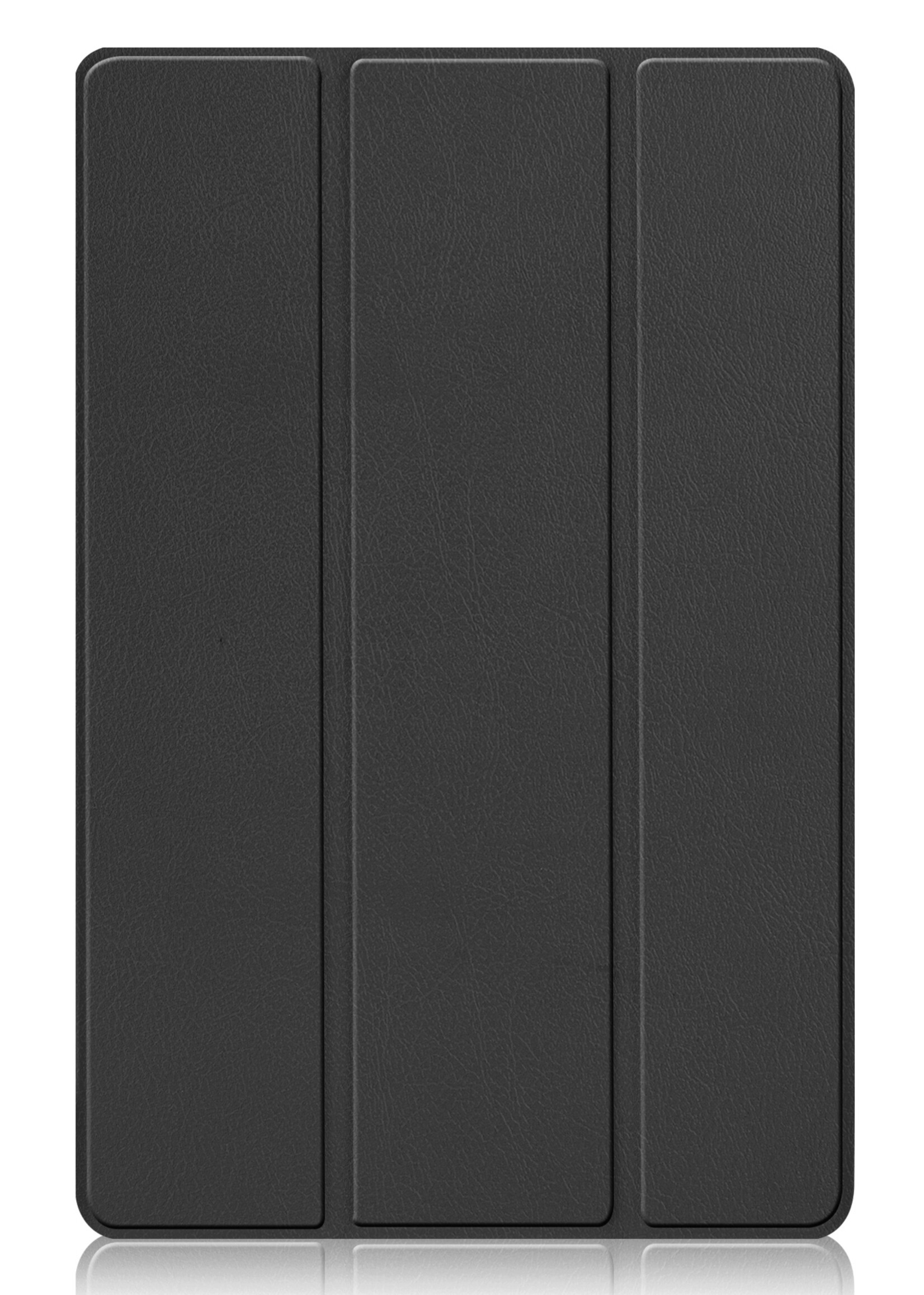 BTH Hoes Geschikt voor Xiaomi Pad 5 Hoes Book Case Hoesje Trifold Cover Met Screenprotector - Hoesje Geschikt voor Xiaomi Mi Pad 5 Hoesje Bookcase - Zwart