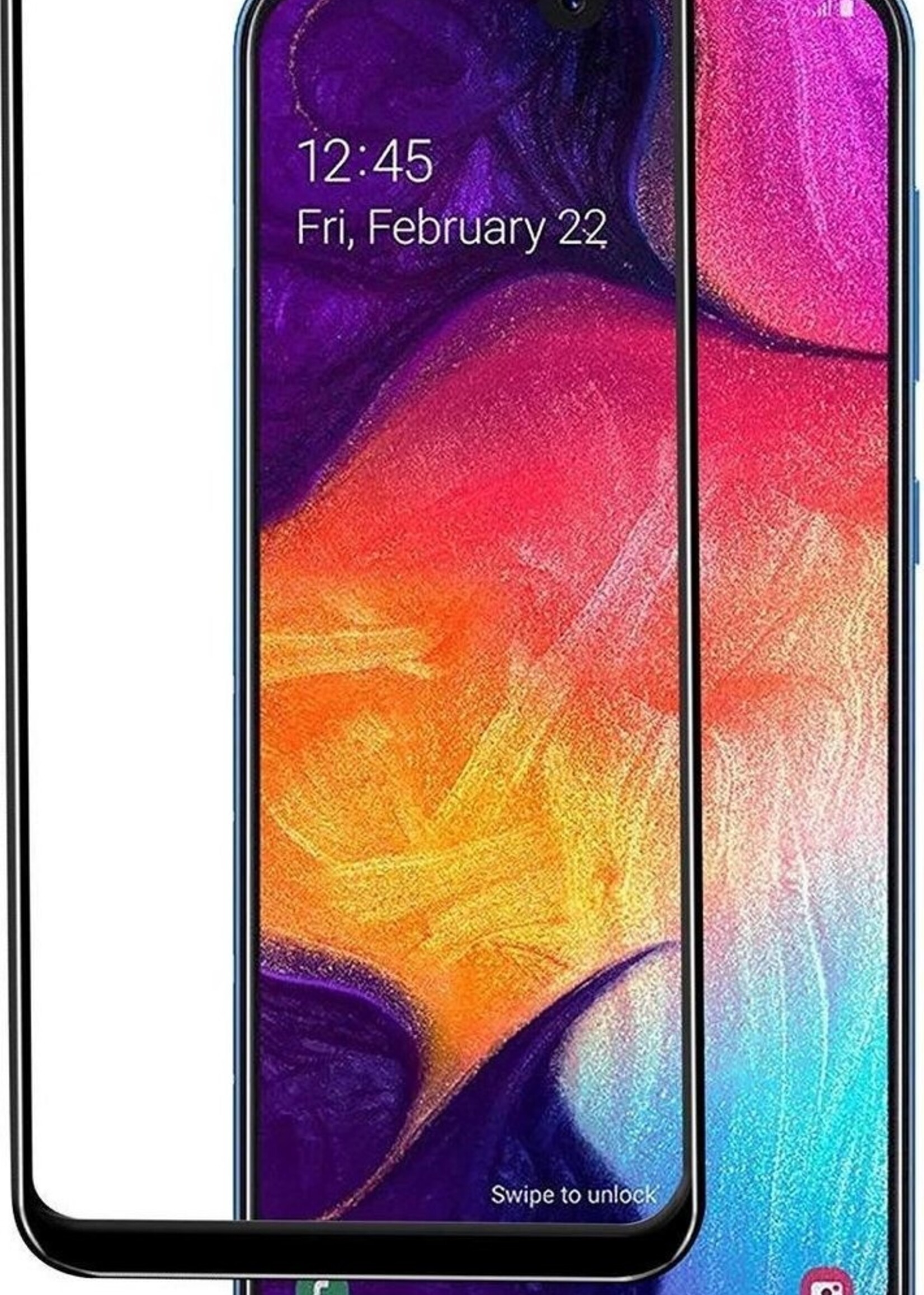 BTH Screenprotector Geschikt voor Samsung A70 Screenprotector Glas Gehard Tempered Glass Full Cover - Screenprotector Geschikt voor Samsung Galaxy A70 Screen Protector Screen Cover