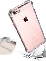 BTH BTH Doorzichtig Hoesje iPhone 7 /8 Siliconen Shock Proof TPU Case - met verstevigde randen