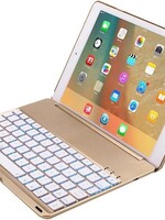 BTH BTH iPad Air 2/Pro 9.7 Toetsenbord Hoes QWERTY Keyboard Cover Case - Goud