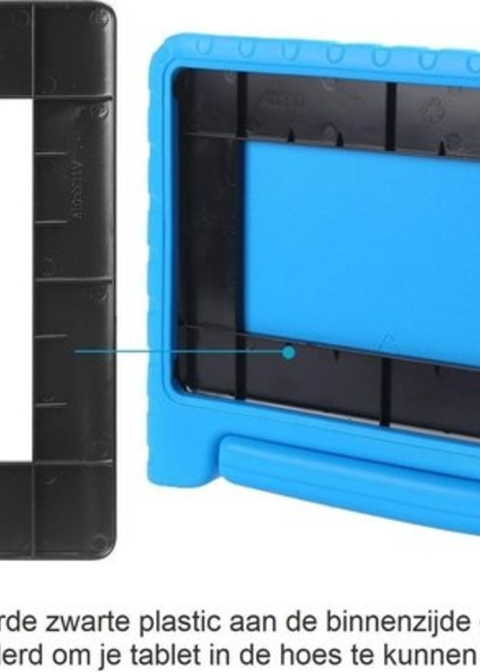 BTH Kinderhoes Geschikt voor iPad Air 1/2 / Pro 9.7 / 2017/2018 Hoes Kinder Hoesje Kids Case Cover Kidsproof - Hoesje Geschikt voor iPad Air 1/2 / Pro 9.7 / 5/6 Hoesje Kinder Hoes - Oranje