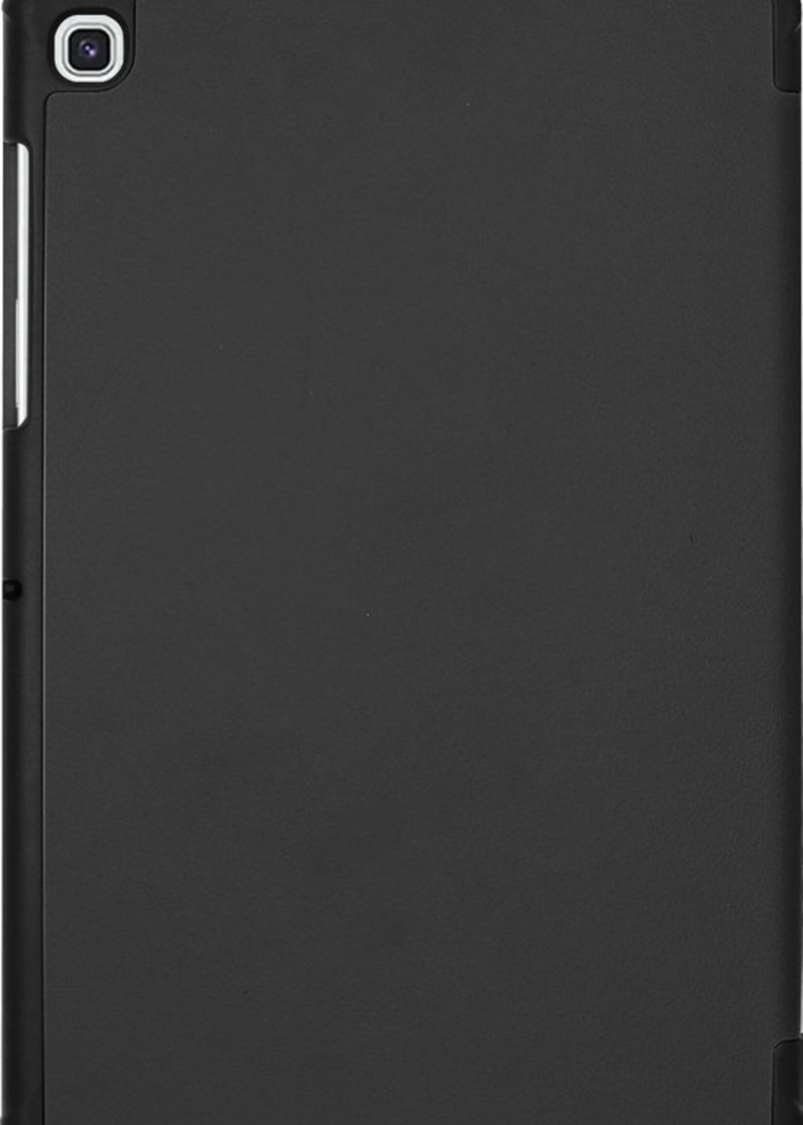 BTH Hoes Geschikt voor Samsung Galaxy Tab S5e Hoes Book Case Hoesje Trifold Cover - Hoesje Geschikt voor Samsung Tab S5e Hoesje Bookcase - Zwart