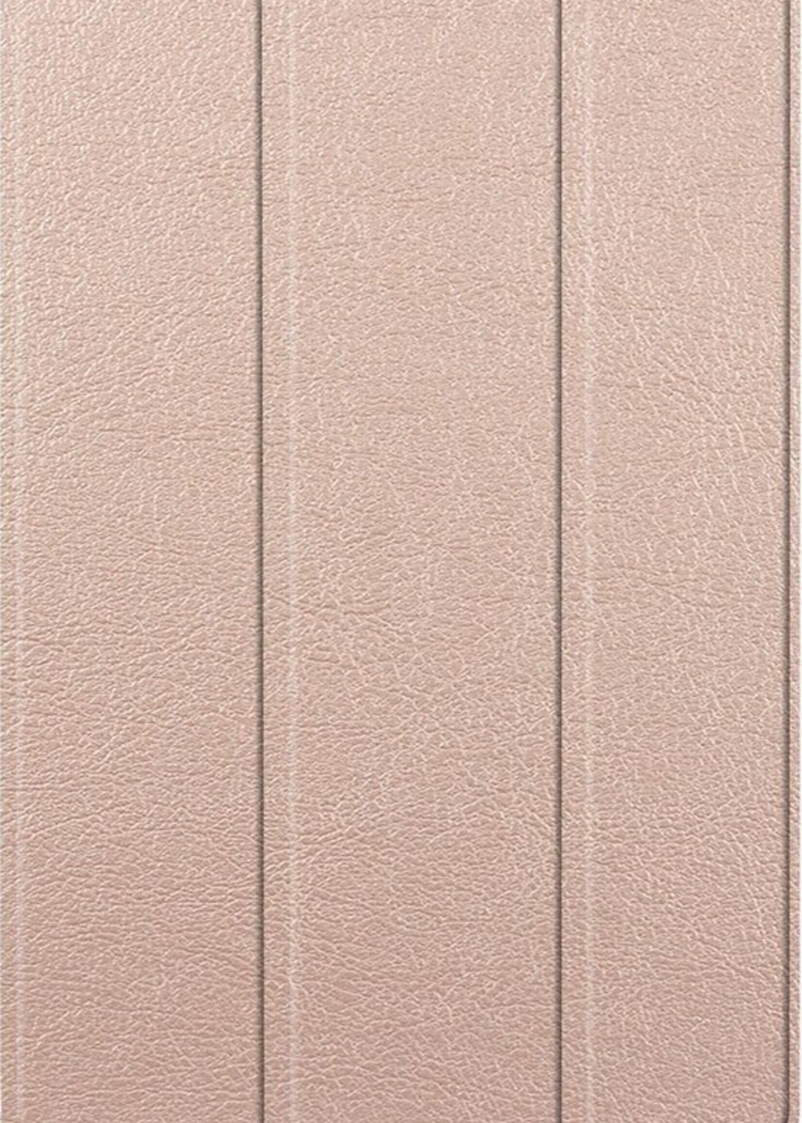 BTH Hoes Geschikt voor Samsung Galaxy Tab S5e Hoes Book Case Hoesje Trifold Cover - Hoesje Geschikt voor Samsung Tab S5e Hoesje Bookcase - Goud