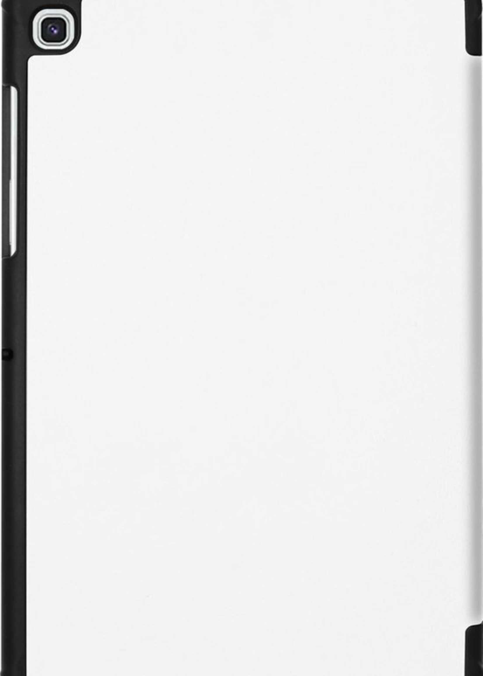 BTH Hoes Geschikt voor Samsung Galaxy Tab S5e Hoes Book Case Hoesje Trifold Cover - Hoesje Geschikt voor Samsung Tab S5e Hoesje Bookcase - Wit
