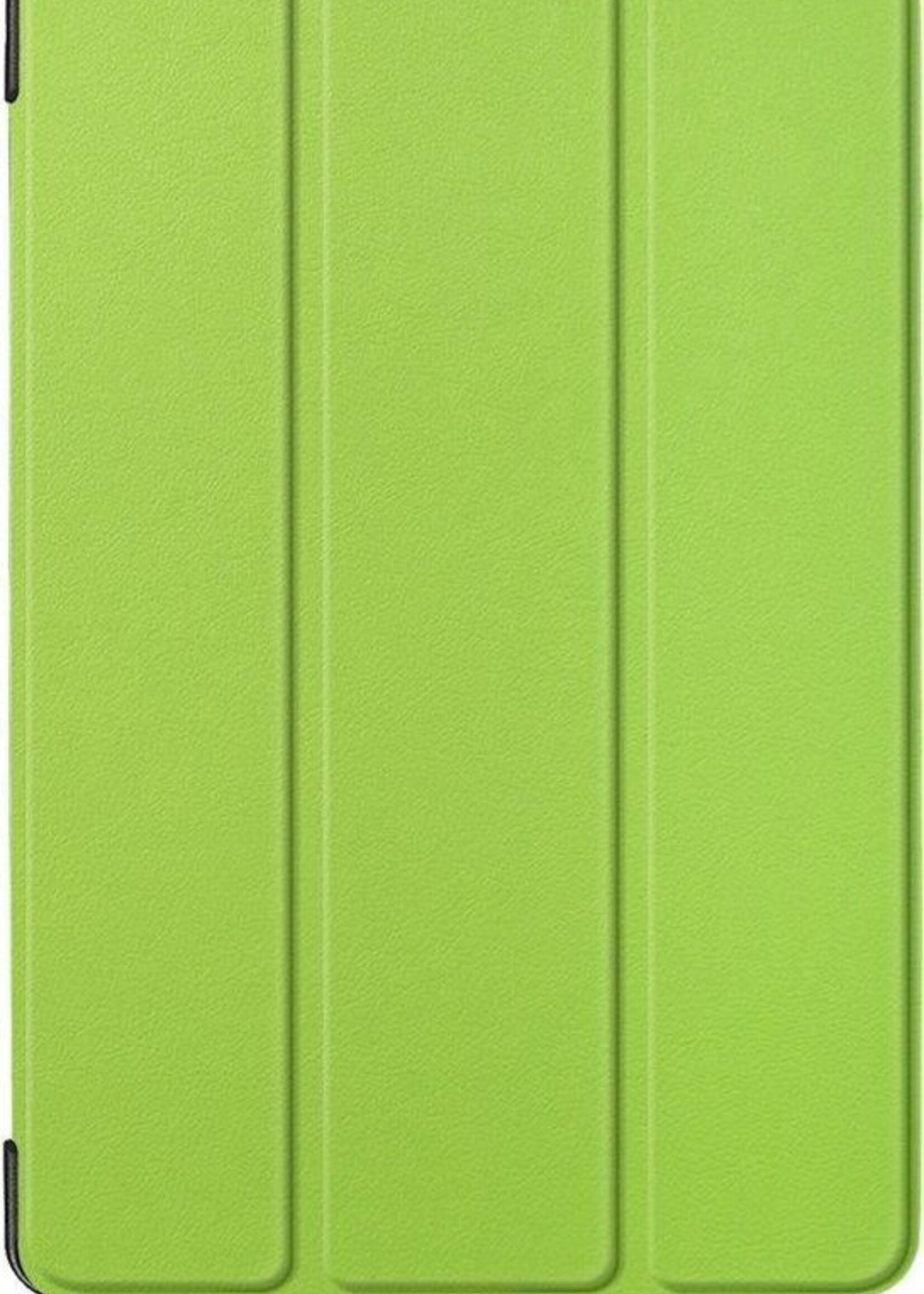 BTH Hoes Geschikt voor Samsung Galaxy Tab A 10.5 2018 Hoes Book Case Hoesje Trifold Cover - Hoesje Geschikt voor Samsung Tab A 10.5 2018 Hoesje Bookcase - Groen