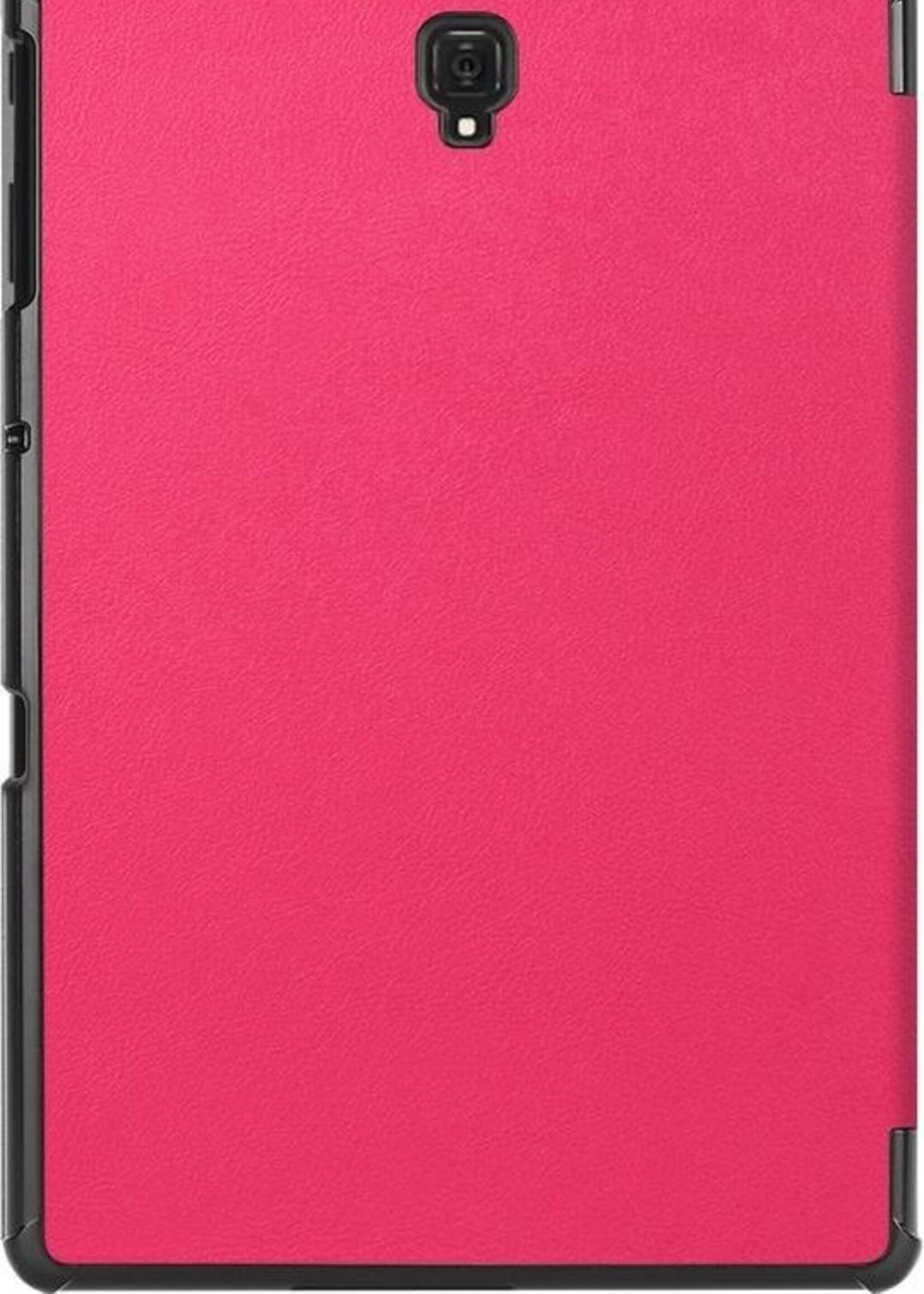 BTH Hoes Geschikt voor Samsung Galaxy Tab A 10.5 2018 Hoes Book Case Hoesje Trifold Cover - Hoesje Geschikt voor Samsung Tab A 10.5 2018 Hoesje Bookcase - Roze