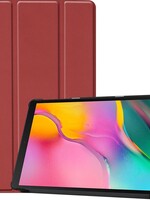 BTH BTH Samsung Galaxy Tab A 10.1 2019 Hoesje Book Case Hoes Cover Donker Rood