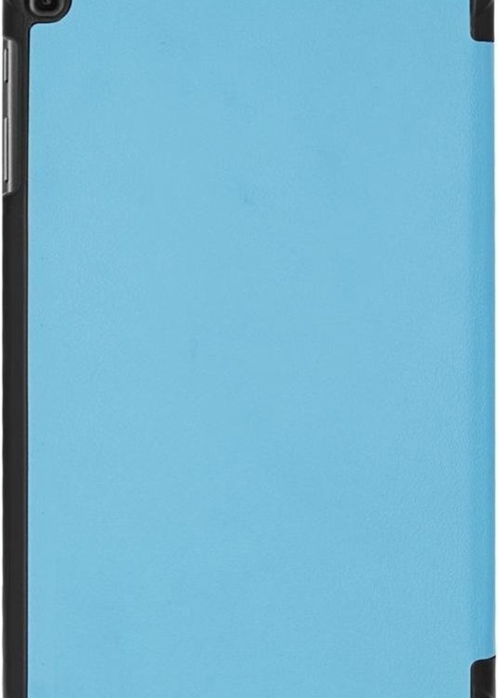 BTH Hoes Geschikt voor Samsung Galaxy Tab A 10.1 2019 Hoes Book Case Hoesje Trifold Cover - Hoesje Geschikt voor Samsung Tab A 10.1 2019 Hoesje Bookcase - Blauw