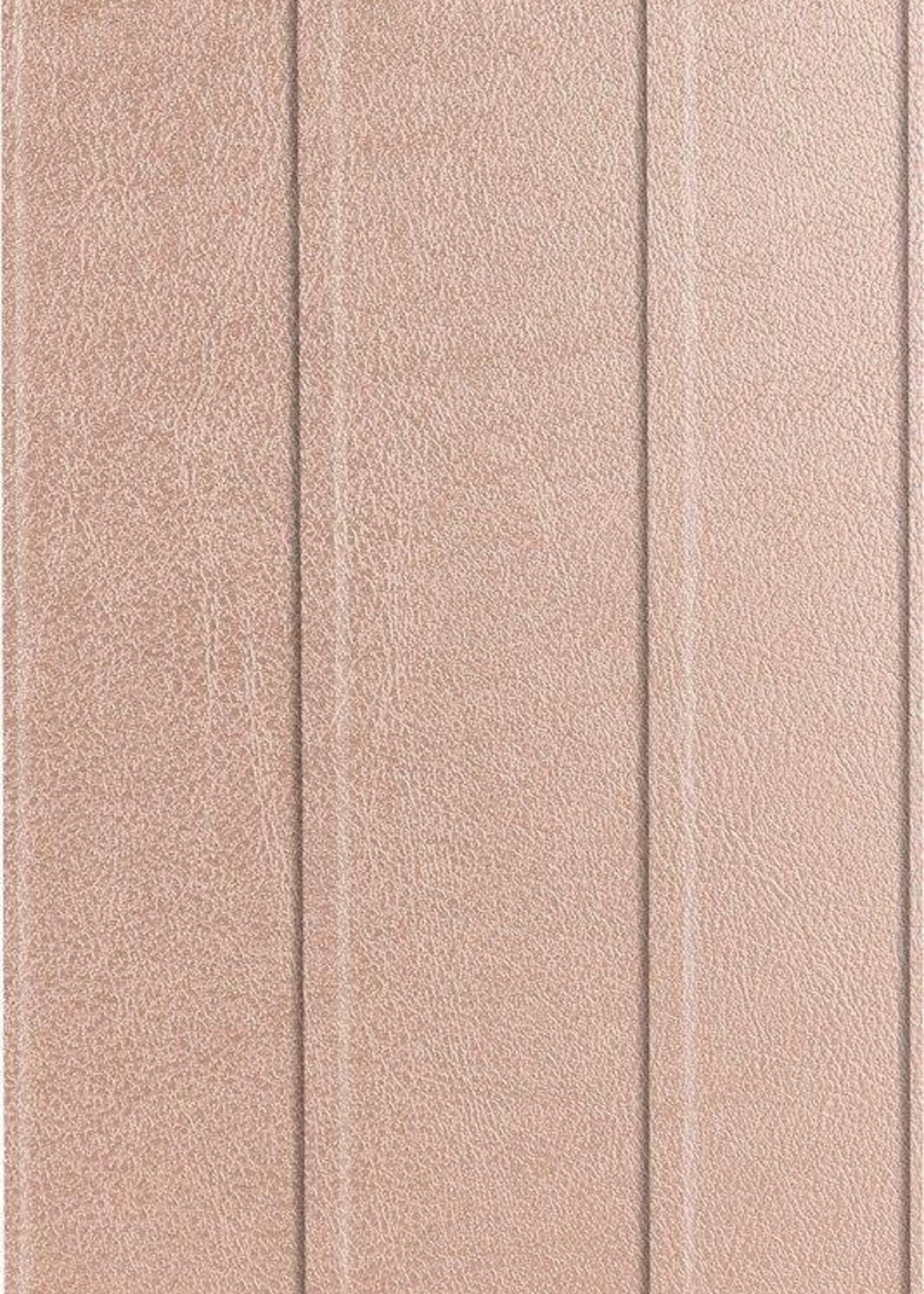 BTH Hoes Geschikt voor Samsung Galaxy Tab A 10.1 2019 Hoes Book Case Hoesje Trifold Cover - Hoesje Geschikt voor Samsung Tab A 10.1 2019 Hoesje Bookcase - Rosé goud