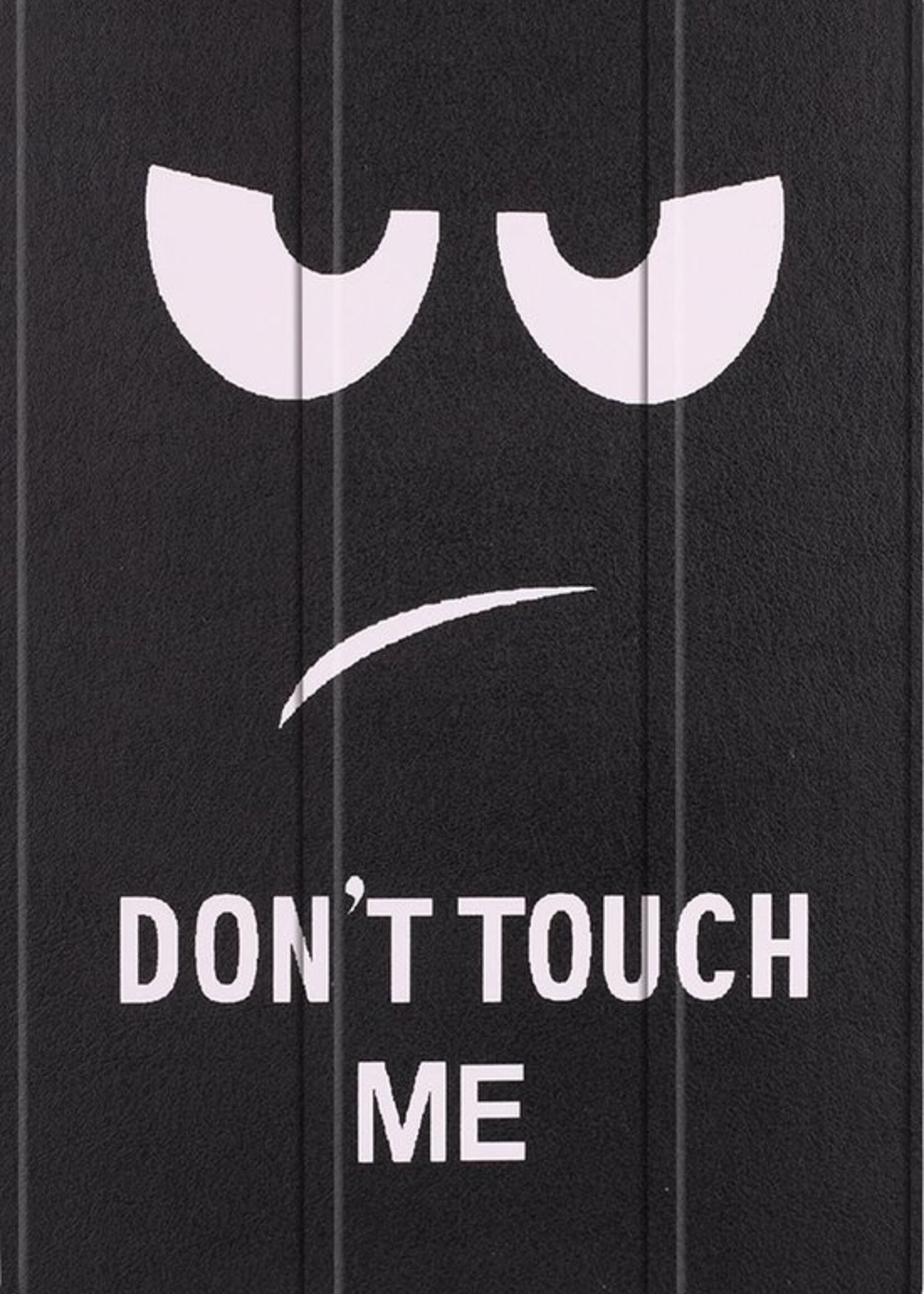 BTH Hoes Geschikt voor Samsung Galaxy Tab S5e Hoes Book Case Hoesje Trifold Cover - Hoesje Geschikt voor Samsung Tab S5e Hoesje Bookcase - Don't Touch Me