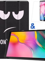 BTH BTH Samsung Galaxy Tab A 10.1 2019 Hoes Met Screenprotector - Don't touch me
