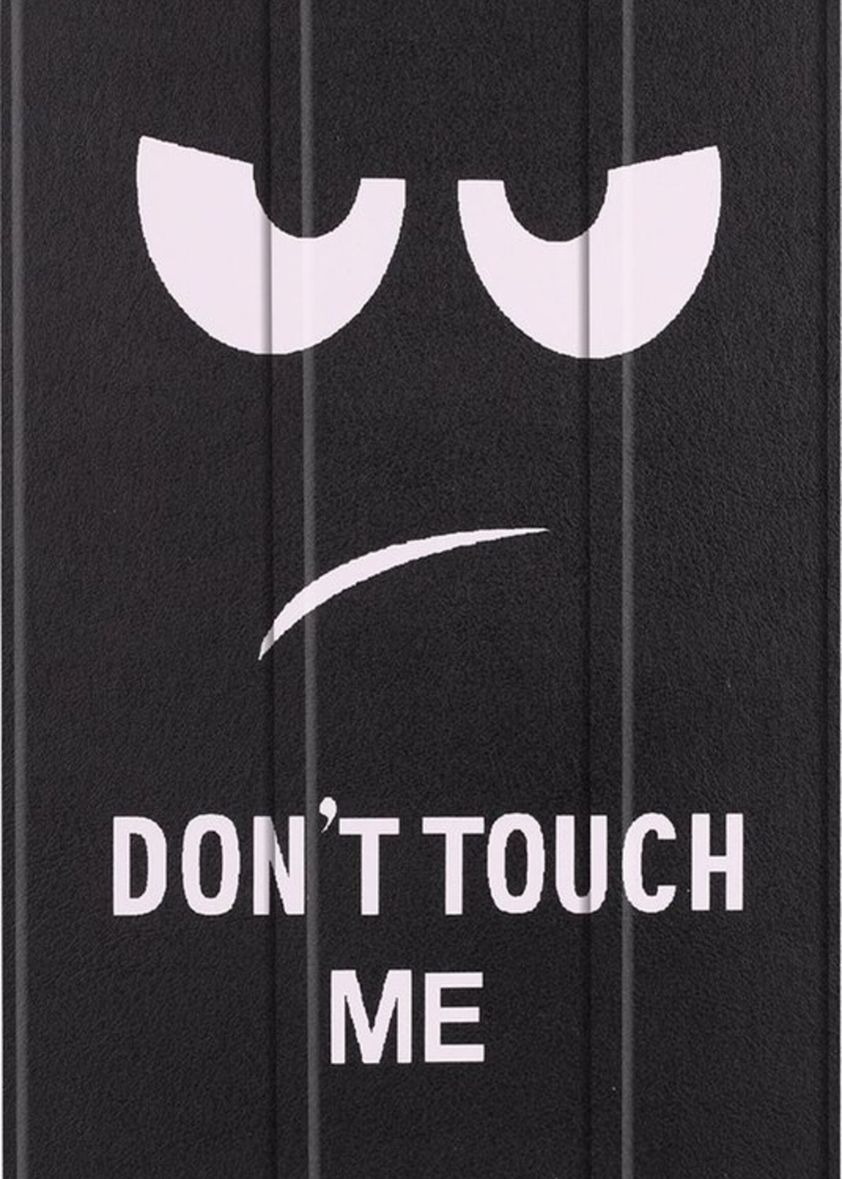 BTH Hoes Geschikt voor Samsung Galaxy Tab A 10.1 2019 Hoes Book Case Hoesje Trifold Cover Met Screenprotector - Hoesje Geschikt voor Samsung Tab A 10.1 2019 Hoesje Bookcase - Don't Touch Me