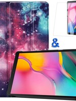 BTH BTH Samsung Galaxy Tab A 10.1 2019 Hoes Book Case Met Screenprotector Galaxy