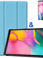 BTH BTH Samsung Galaxy Tab A 10.1 2019 Hoes Case Met Screenprotector Licht Blauw