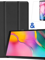 BTH BTH Samsung Galaxy Tab A 10.1 2019 Hoes Book Case Met Screenprotector Zwart