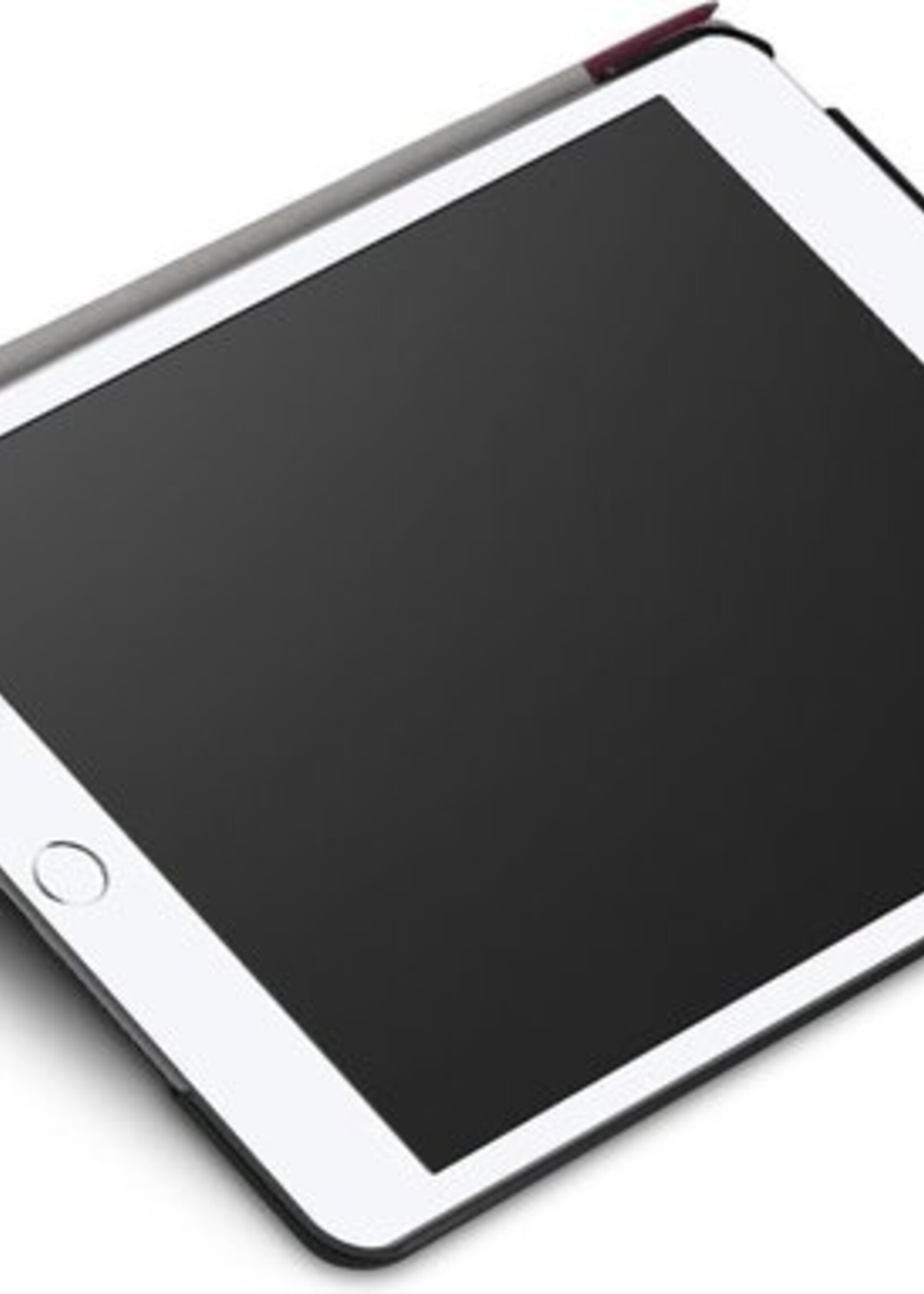 BTH Hoes Geschikt voor iPad Mini 4/5 Hoes Book Case Hoesje Trifold Cover - Hoesje Geschikt voor iPad Mini 4/5 Hoesje Bookcase - Rood