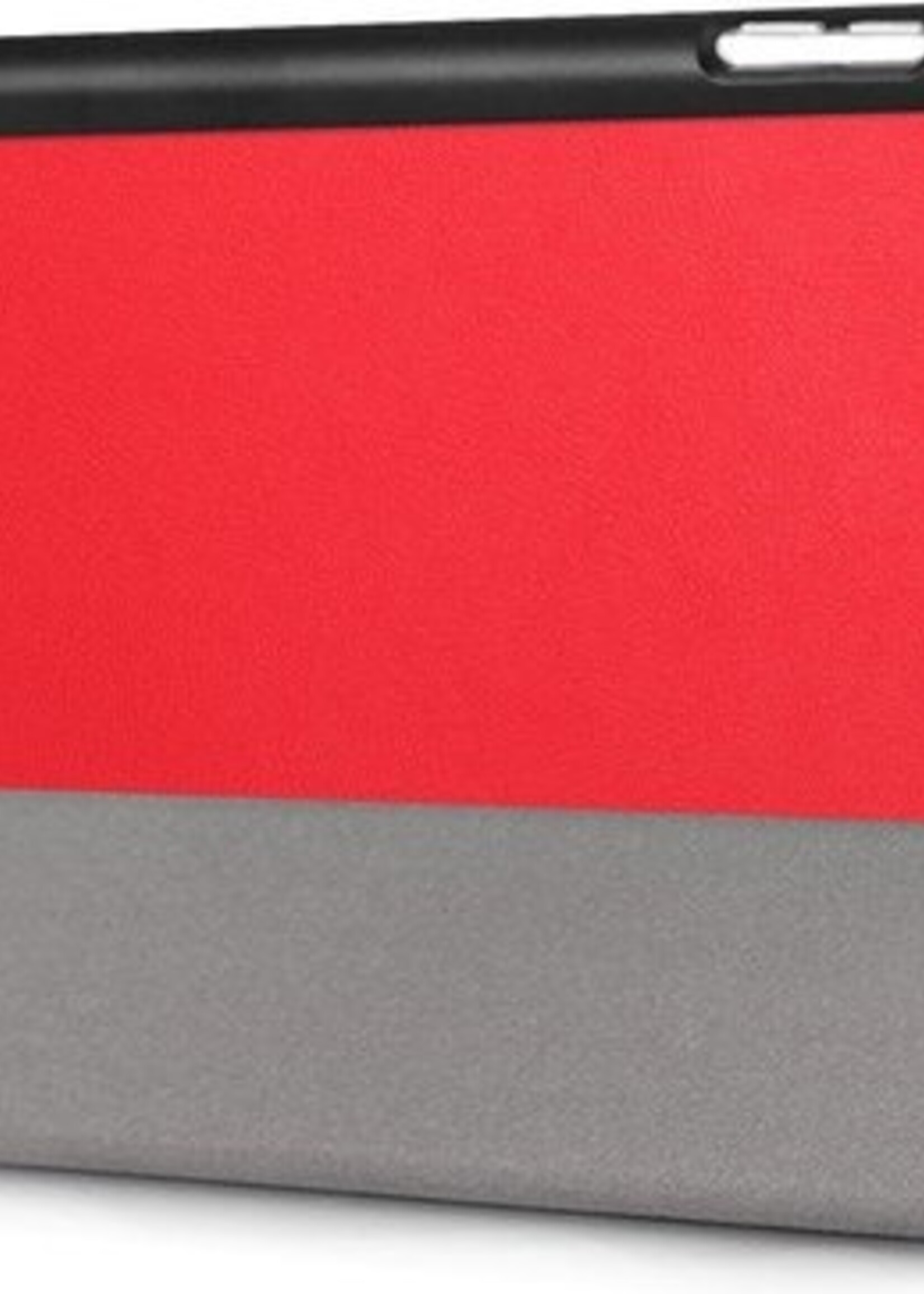 BTH Hoes Geschikt voor iPad Mini 4/5 Hoes Book Case Hoesje Trifold Cover - Hoesje Geschikt voor iPad Mini 4/5 Hoesje Bookcase - Rood