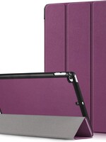 BTH BTH iPad Mini 4 Hoesje Hoes Book Case Tri-fold Smart Cover Hoes - Paars