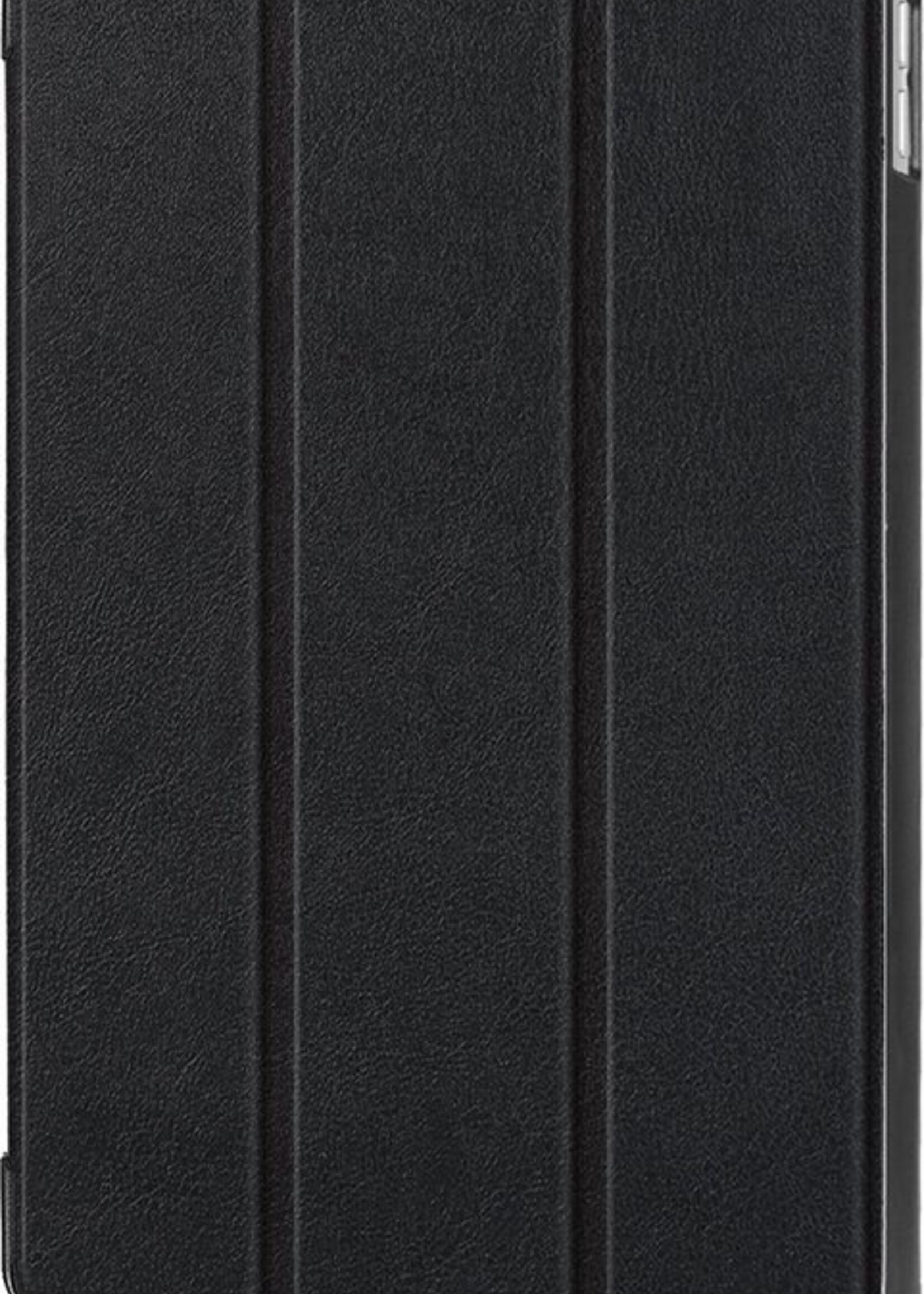 BTH Hoes Geschikt voor iPad Mini 4 Hoes Book Case Hoesje Trifold Cover - Hoesje Geschikt voor iPad Mini 4 Hoesje Bookcase - Zwart