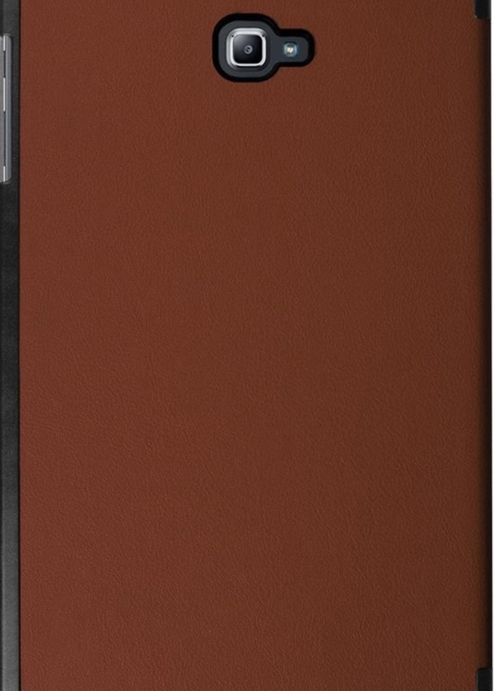 BTH Hoes Geschikt voor Samsung Galaxy Tab A 10.1 2016 Hoes Book Case Hoesje Trifold Cover - Hoesje Geschikt voor Samsung Tab A 10.1 2016 Hoesje Bookcase - Bruin