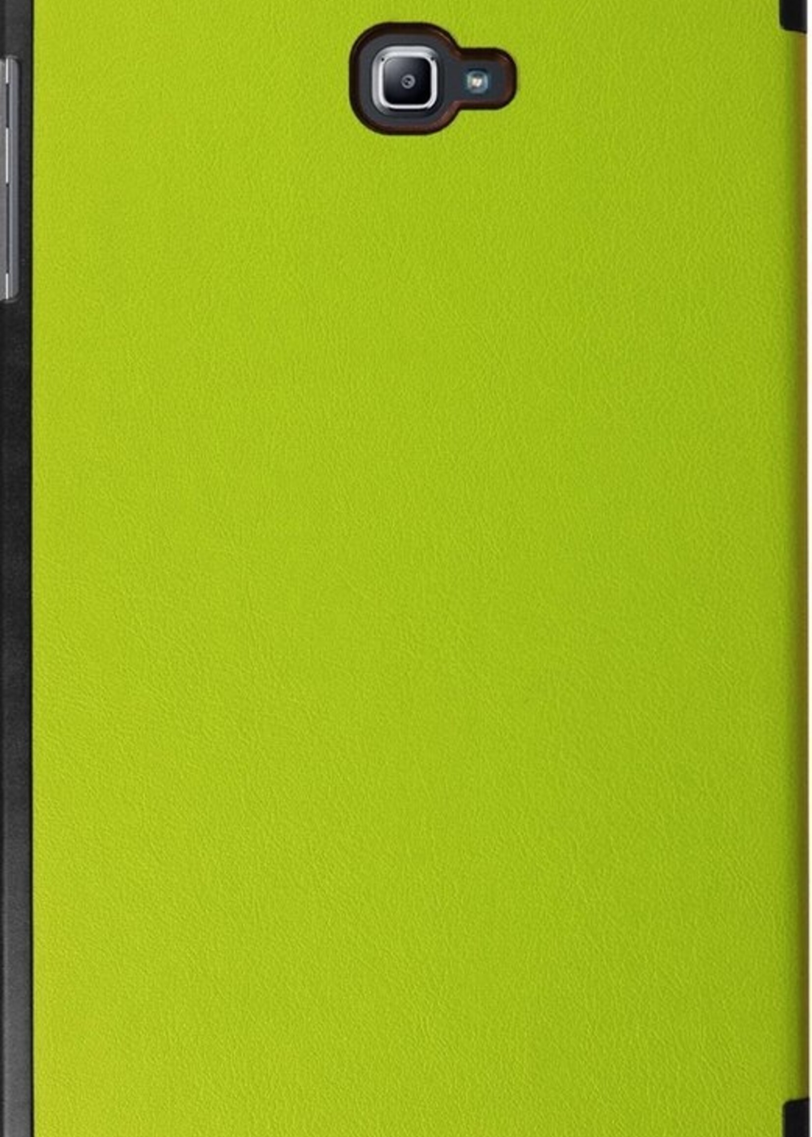 BTH Hoes Geschikt voor Samsung Galaxy Tab A 10.1 2016 Hoes Book Case Hoesje Trifold Cover - Hoesje Geschikt voor Samsung Tab A 10.1 2016 Hoesje Bookcase - Groen