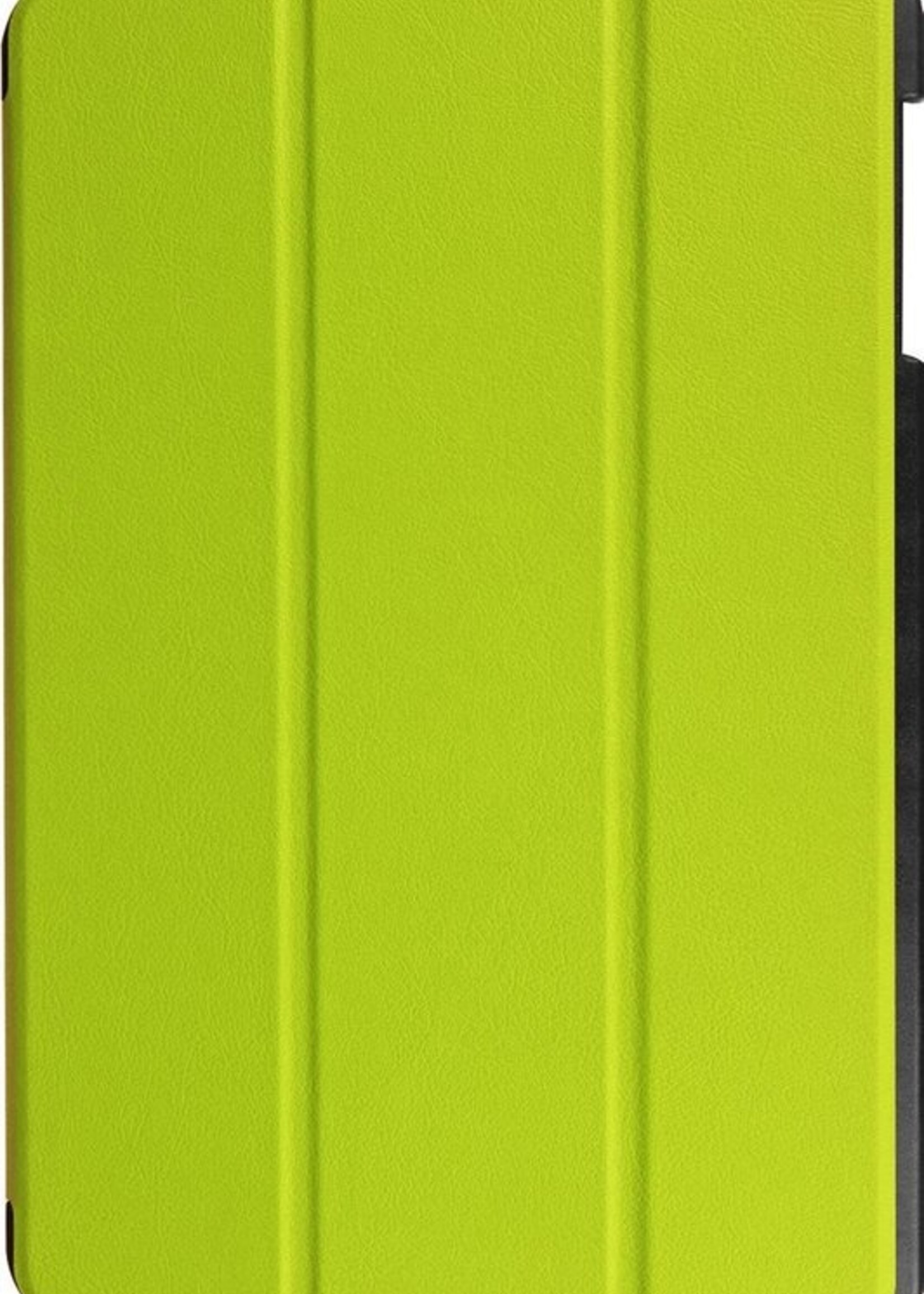 BTH Hoes Geschikt voor Samsung Galaxy Tab A 10.1 2016 Hoes Book Case Hoesje Trifold Cover - Hoesje Geschikt voor Samsung Tab A 10.1 2016 Hoesje Bookcase - Groen