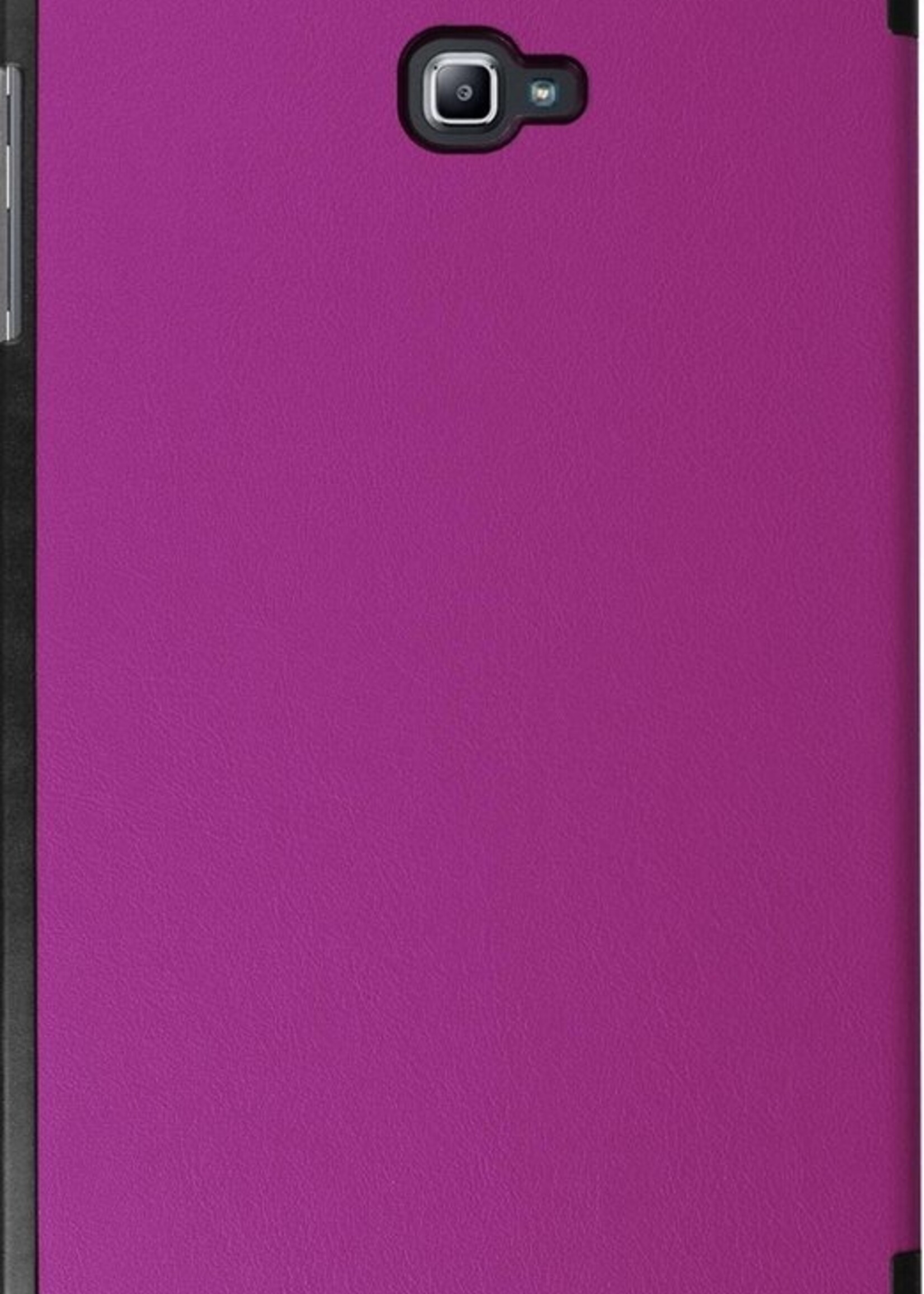 BTH Hoes Geschikt voor Samsung Galaxy Tab A 10.1 2016 Hoes Book Case Hoesje Trifold Cover - Hoesje Geschikt voor Samsung Tab A 10.1 2016 Hoesje Bookcase - Paars