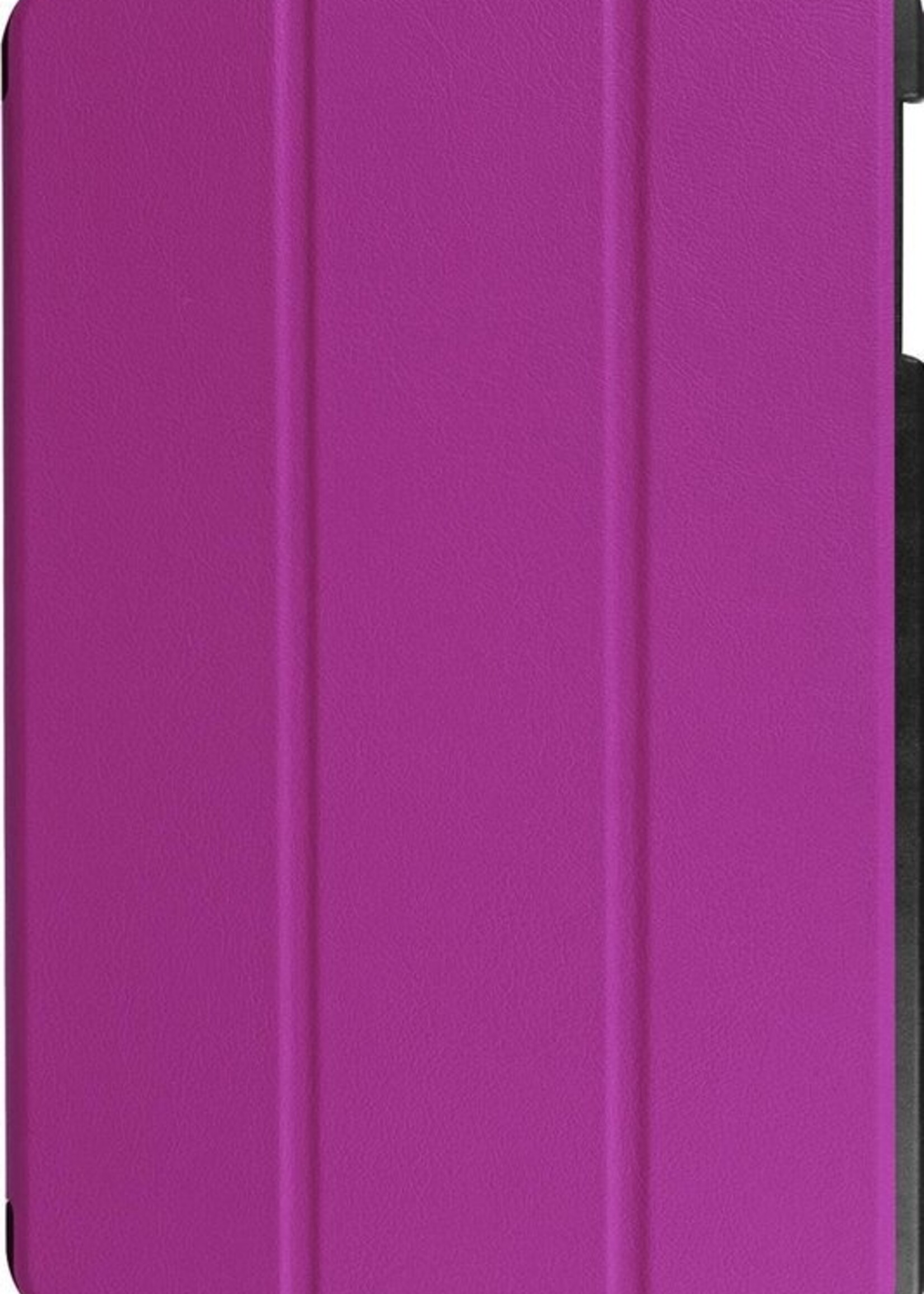 BTH Hoes Geschikt voor Samsung Galaxy Tab A 10.1 2016 Hoes Book Case Hoesje Trifold Cover - Hoesje Geschikt voor Samsung Tab A 10.1 2016 Hoesje Bookcase - Paars