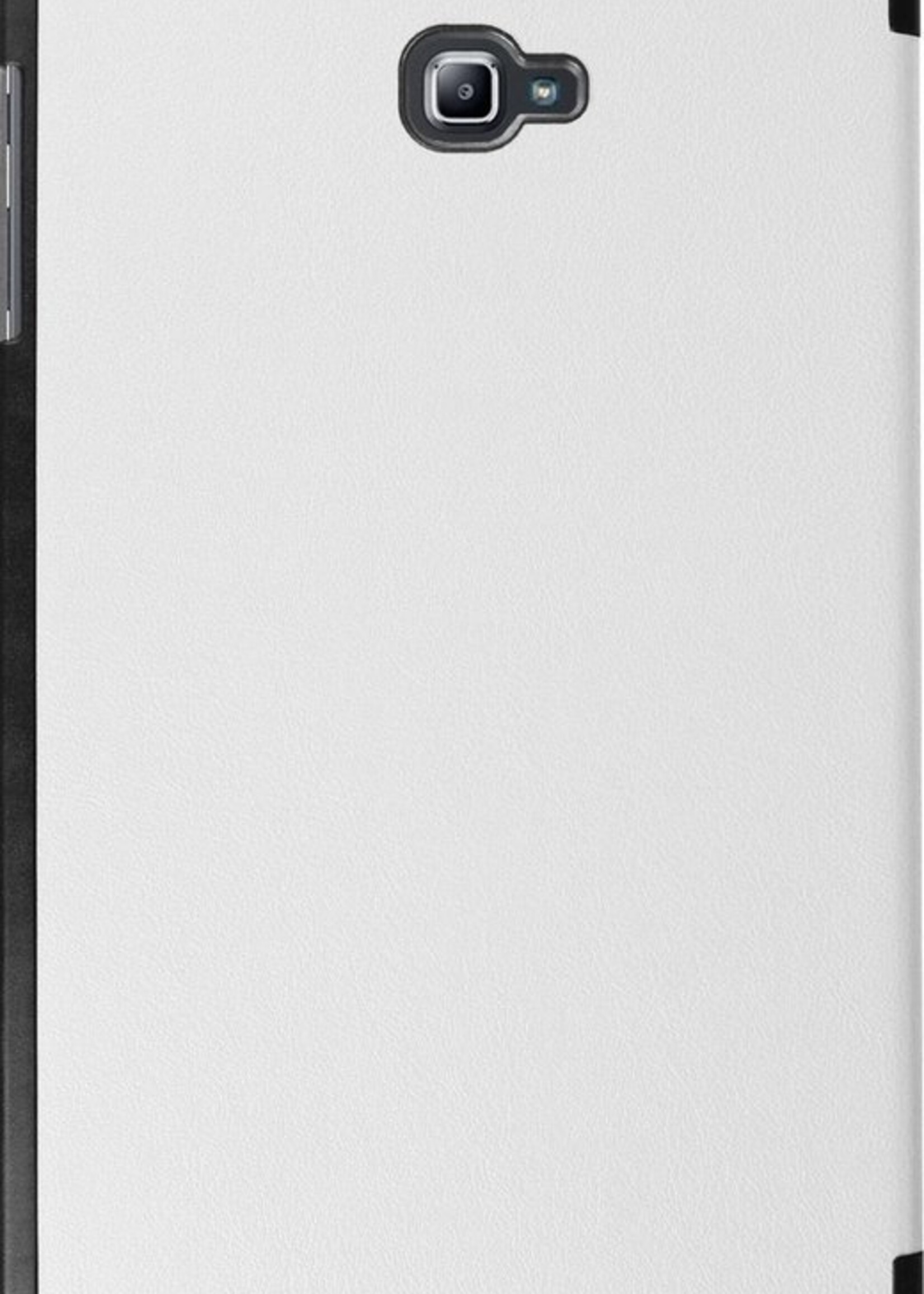 BTH Hoes Geschikt voor Samsung Galaxy Tab A 10.1 2016 Hoes Book Case Hoesje Trifold Cover - Hoesje Geschikt voor Samsung Tab A 10.1 2016 Hoesje Bookcase - Wit