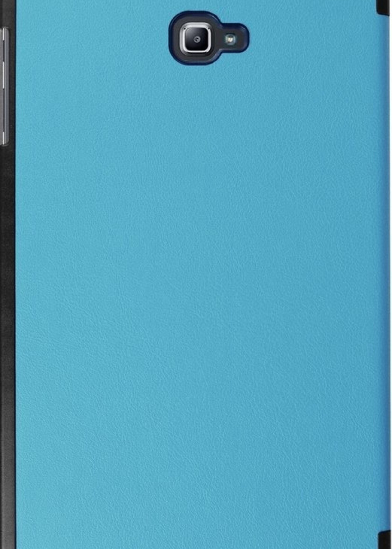 BTH Hoes Geschikt voor Samsung Galaxy Tab A 10.1 2016 Hoes Book Case Hoesje Trifold Cover - Hoesje Geschikt voor Samsung Tab A 10.1 2016 Hoesje Bookcase - Blauw
