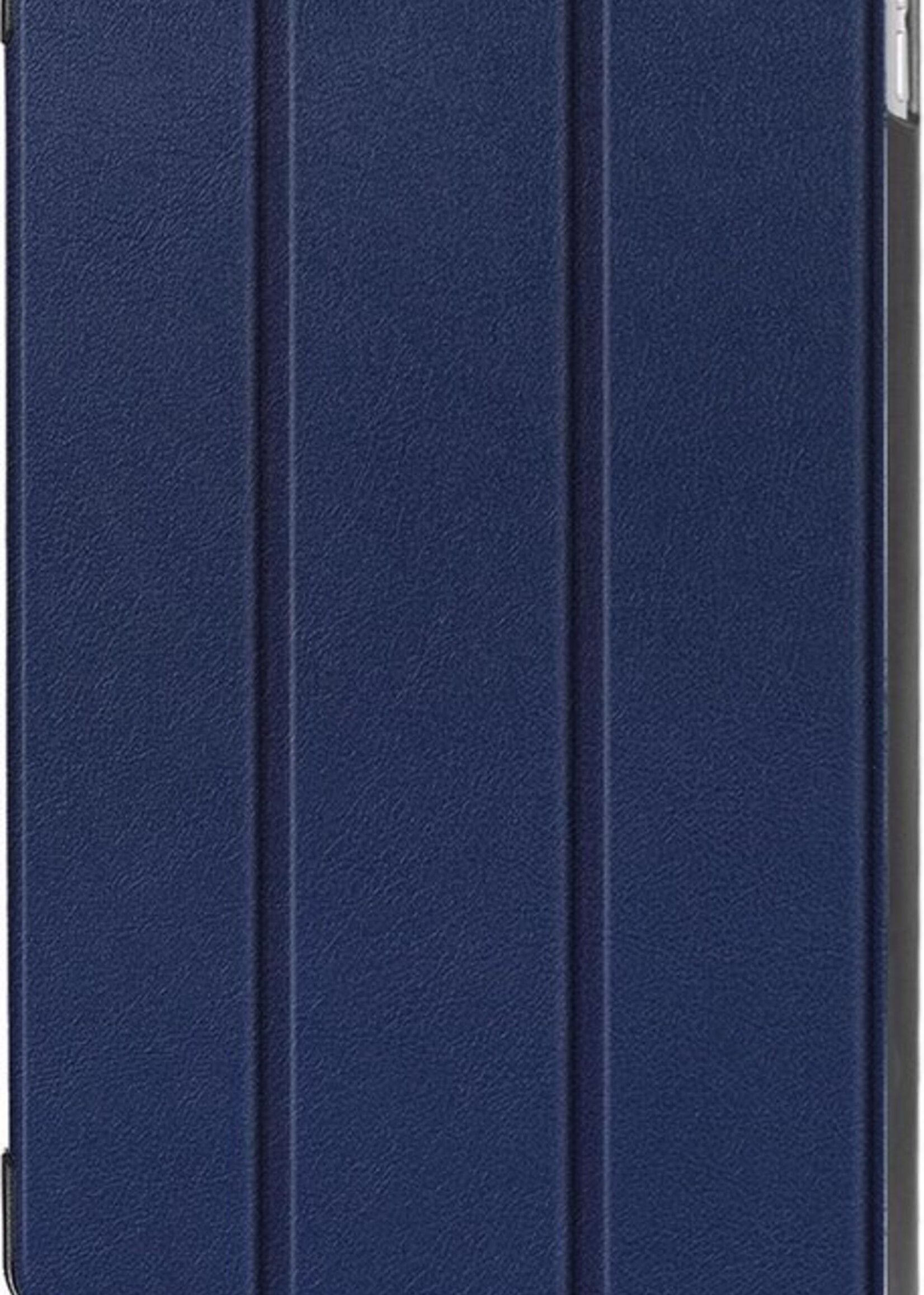 BTH Hoes Geschikt voor iPad Air 3 / Pro 10.5 (2017) Hoes Book Case Hoesje Trifold Cover - Hoesje Geschikt voor iPad Air 3 / Pro 10.5 (2017) Hoesje Bookcase - Blauw