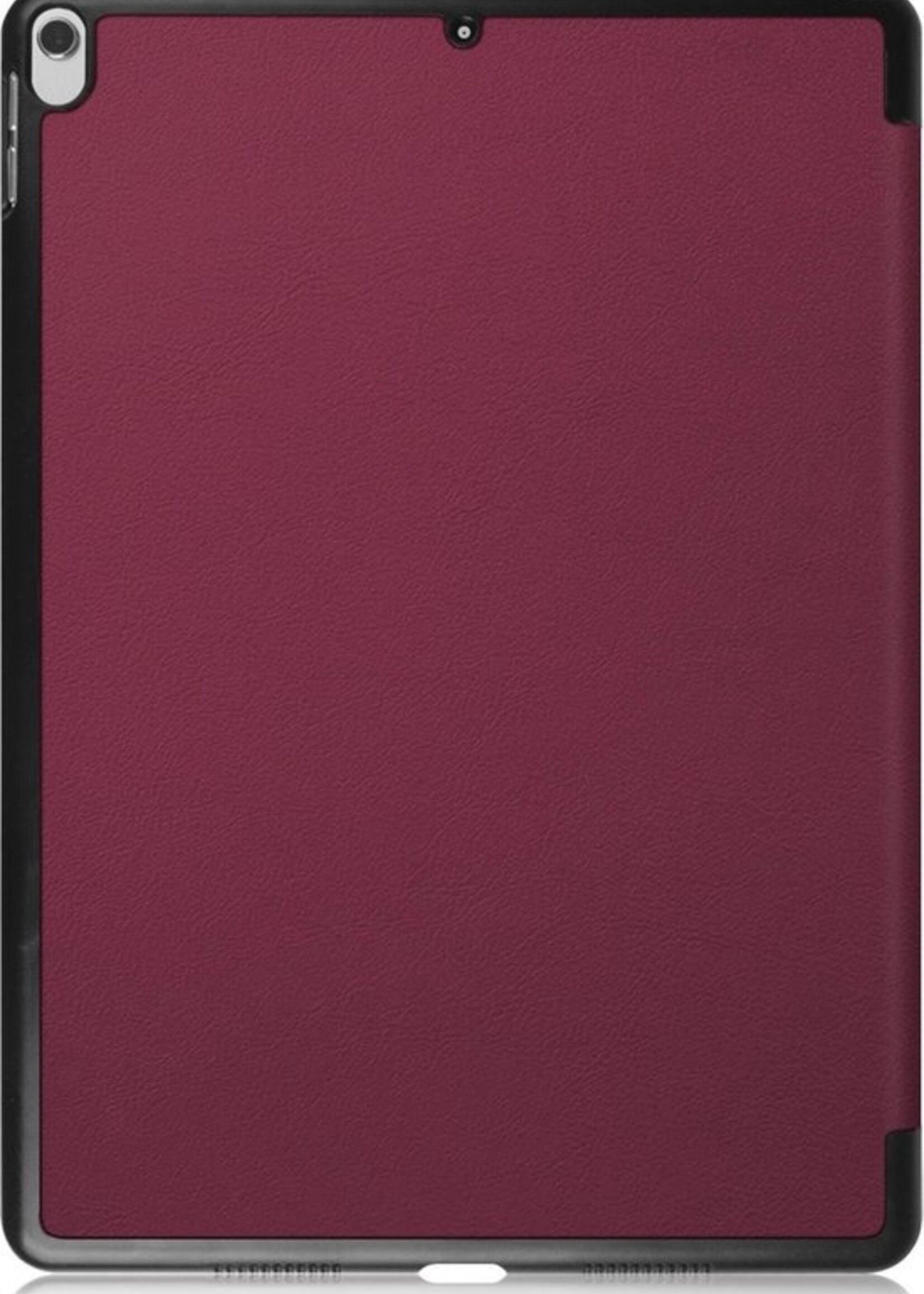 BTH Hoes Geschikt voor iPad Air 3 / Pro 10.5 (2017) Hoes Book Case Hoesje Trifold Cover - Hoesje Geschikt voor iPad Air 3 / Pro 10.5 (2017) Hoesje Bookcase - Rood