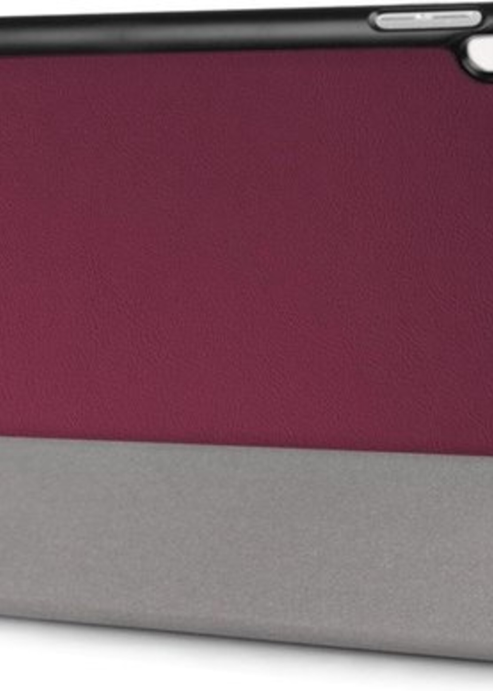 BTH Hoes Geschikt voor iPad Air 3 / Pro 10.5 (2017) Hoes Book Case Hoesje Trifold Cover - Hoesje Geschikt voor iPad Air 3 / Pro 10.5 (2017) Hoesje Bookcase - Rood