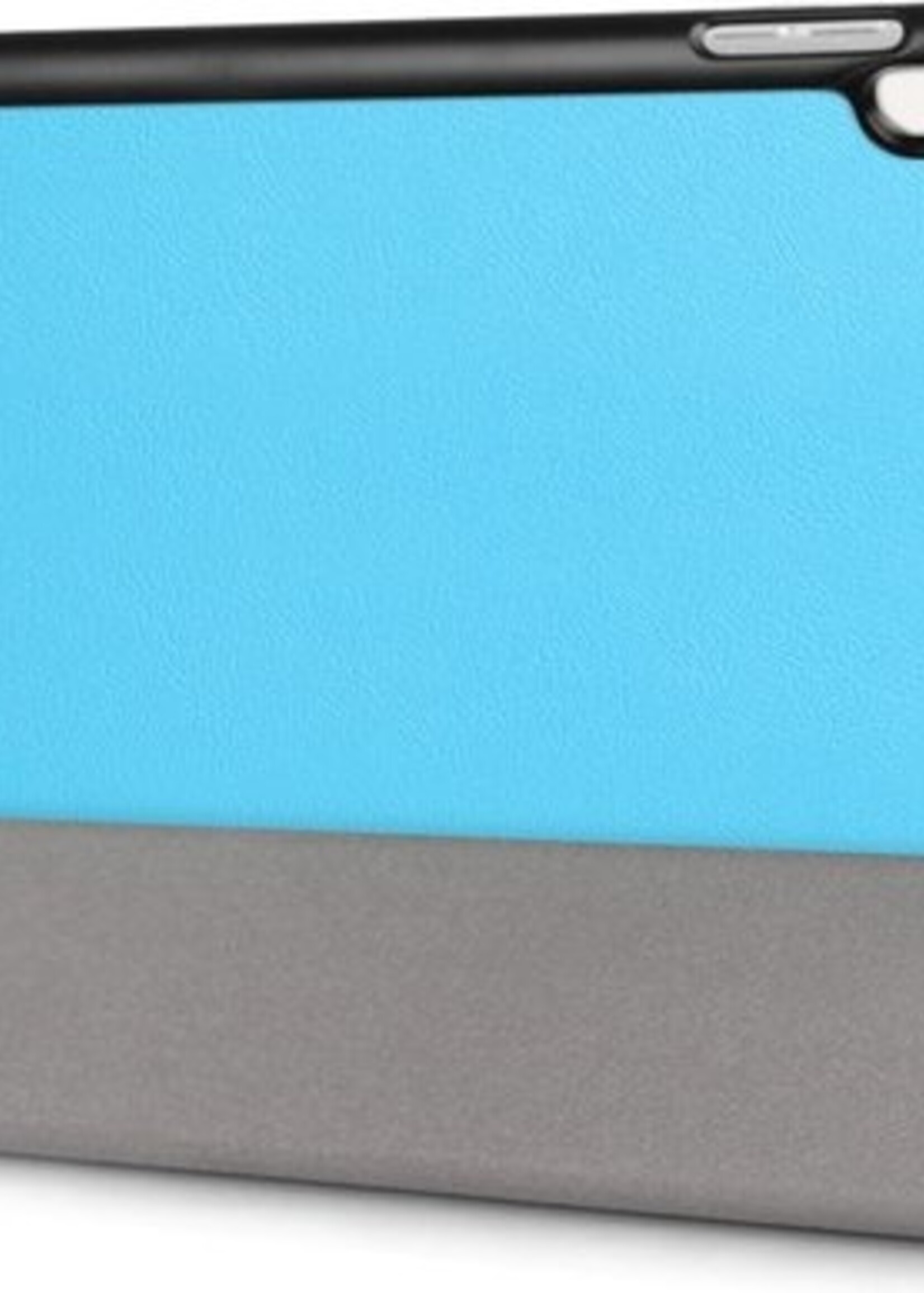 BTH Hoes Geschikt voor iPad Air 3 / Pro 10.5 (2017) Hoes Book Case Hoesje Trifold Cover - Hoesje Geschikt voor iPad Air 3 / Pro 10.5 (2017) Hoesje Bookcase - Blauw