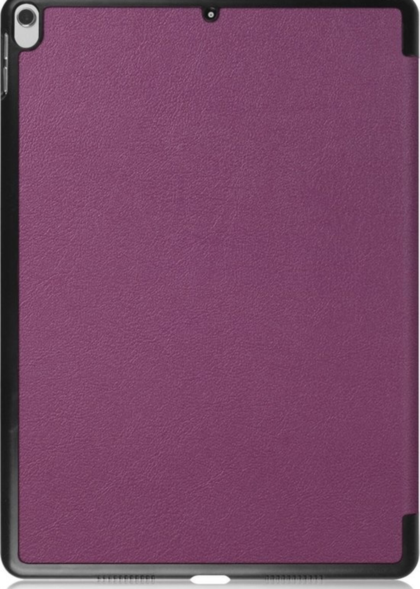 BTH Hoes Geschikt voor iPad Air 3 / Pro 10.5 (2017) Hoes Book Case Hoesje Trifold Cover - Hoesje Geschikt voor iPad Air 3 / Pro 10.5 (2017) Hoesje Bookcase - Paars