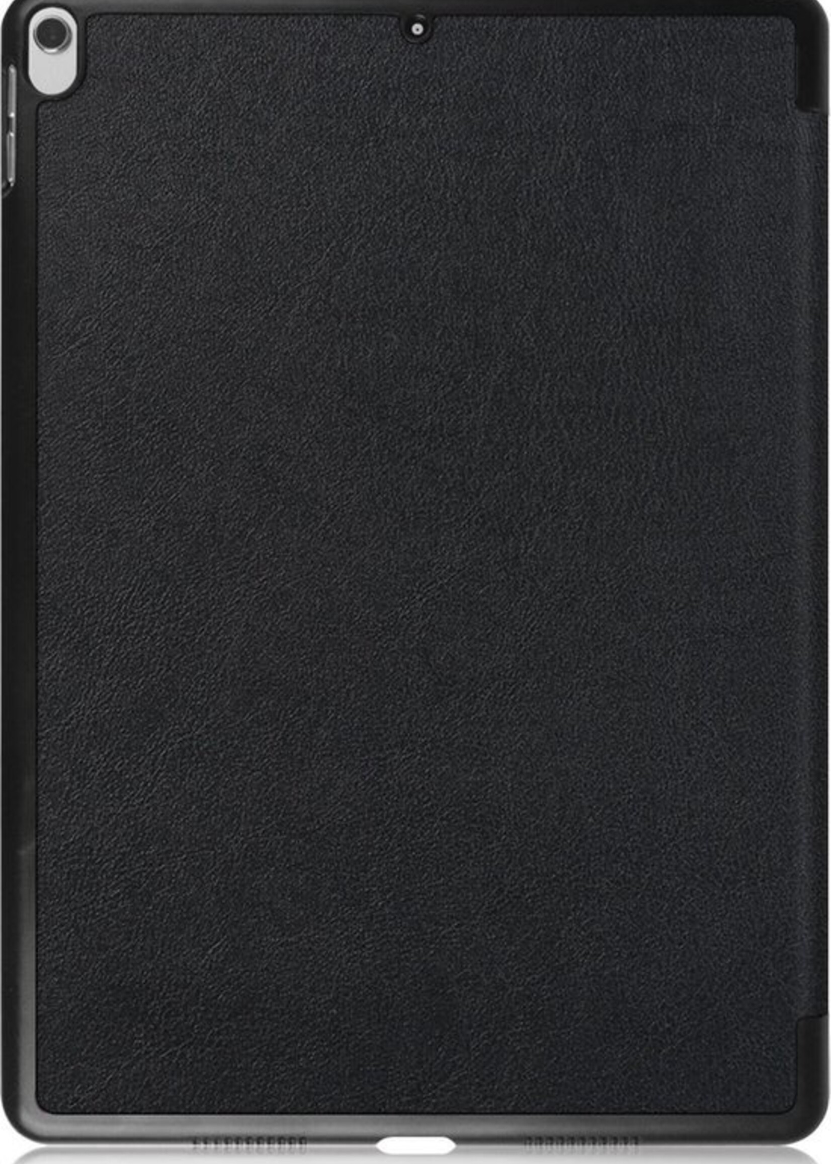 BTH Hoes Geschikt voor iPad Pro 10.5 (2017) Hoes Book Case Hoesje Trifold Cover - Hoesje Geschikt voor iPad Pro 2017 (10,5 inch) Hoesje Bookcase - Zwart