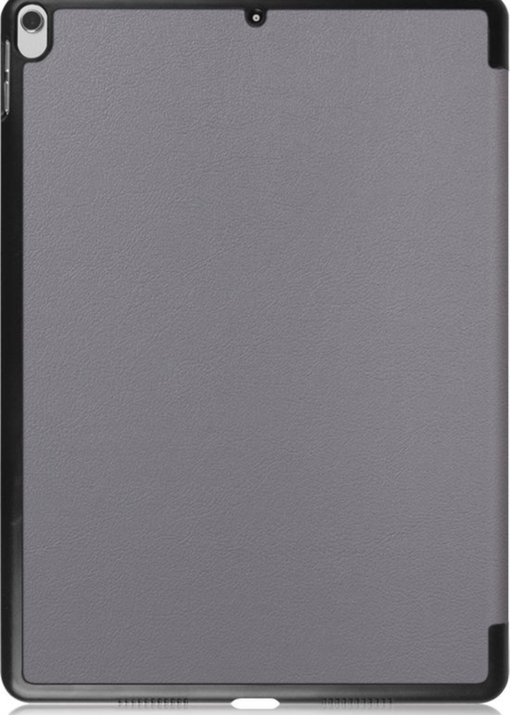 BTH Hoes Geschikt voor iPad Pro 10.5 (2017) Hoes Book Case Hoesje Trifold Cover - Hoesje Geschikt voor iPad Pro 2017 (10,5 inch) Hoesje Bookcase - Grijs