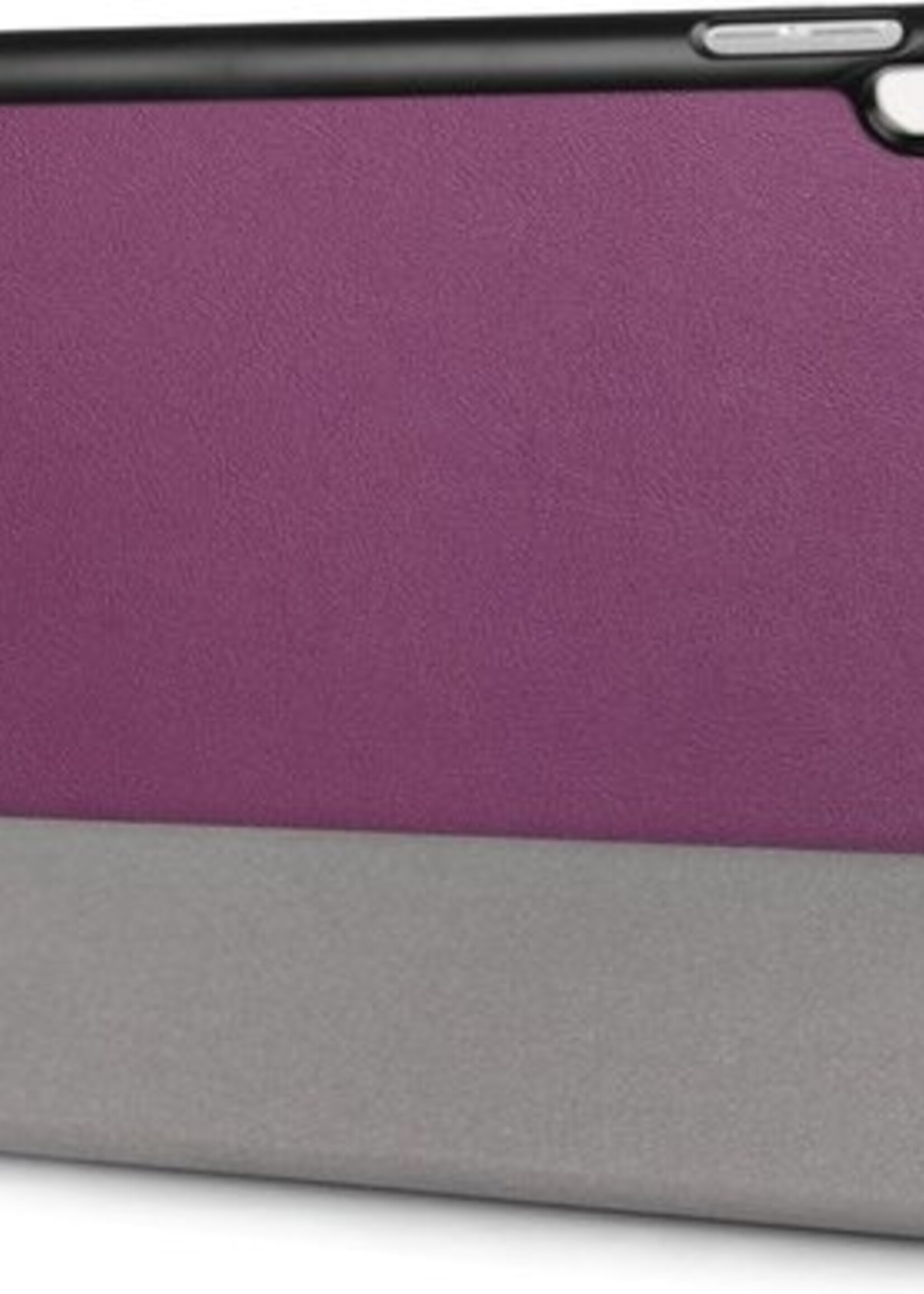 BTH Hoes Geschikt voor iPad Air 3 / Pro 10.5 (2017) Hoes Book Case Hoesje Trifold Cover - Hoesje Geschikt voor iPad Air 3 / Pro 10.5 (2017) Hoesje Bookcase - Paars