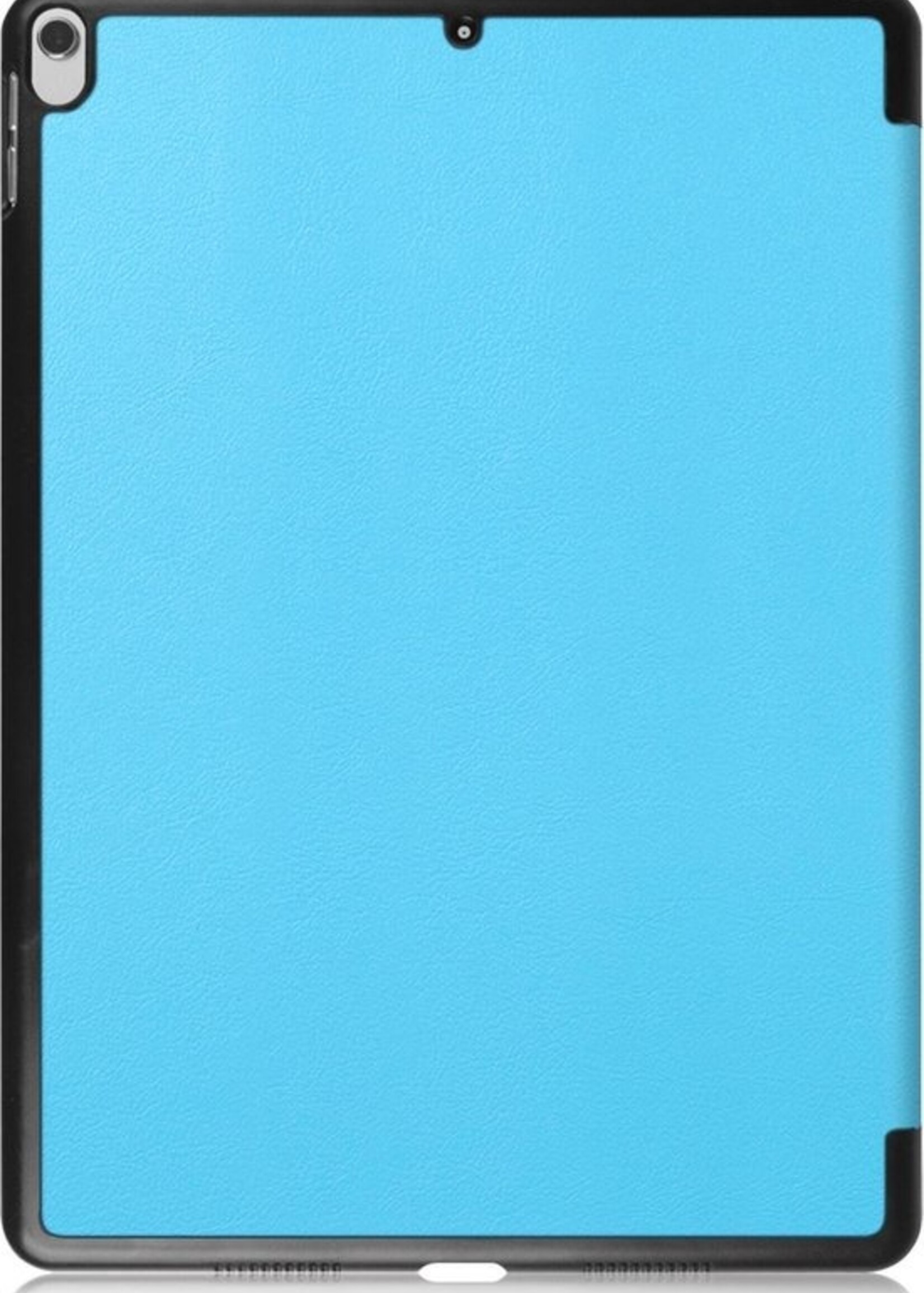 BTH Hoes Geschikt voor iPad Pro 10.5 (2017) Hoes Book Case Hoesje Trifold Cover - Hoesje Geschikt voor iPad Pro 2017 (10,5 inch) Hoesje Bookcase - Blauw