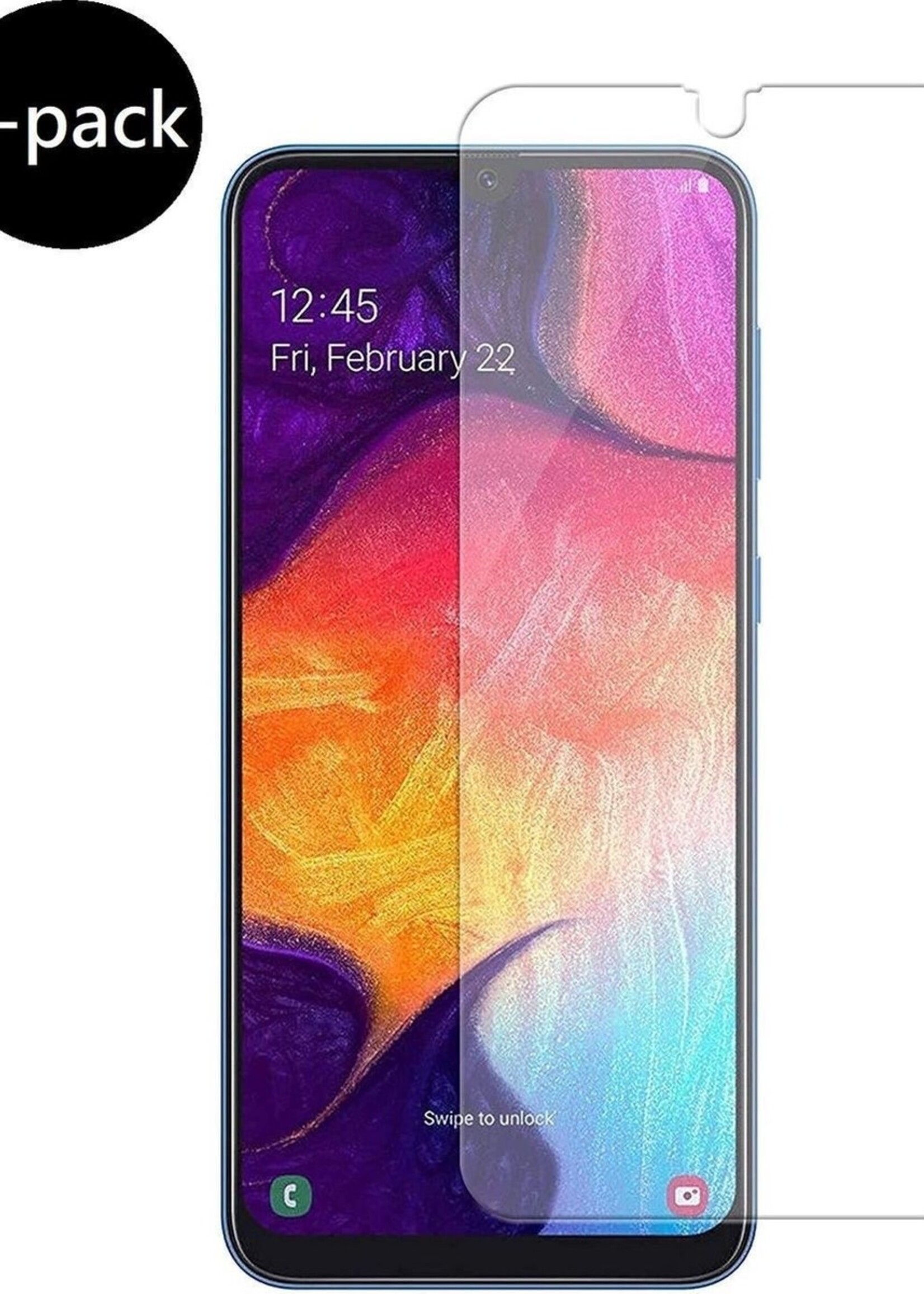 BTH Screenprotector Geschikt voor Samsung A20 Screenprotector Glas Gehard Tempered Glass - Screenprotector Geschikt voor Samsung Galaxy A20 Screen Protector Screen Cover - 2 PACK