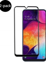 BTH BTH Samsung Galaxy A70 Screenprotector 3D Tempered Glass Full Cover 2 PACK