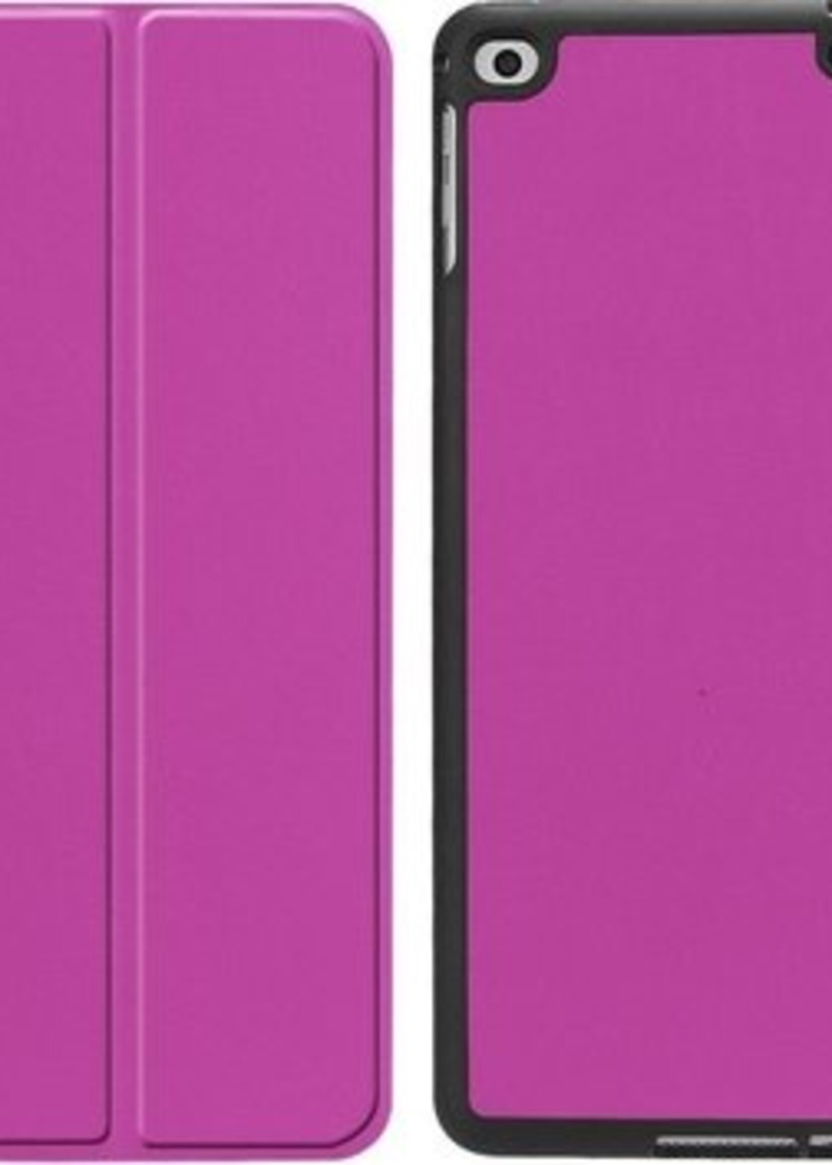 BTH Hoes Geschikt voor iPad Air 1/2 / Pro 9.7 / 2017/2018 Hoes Book Case Hoesje Trifold Cover - Hoesje Geschikt voor iPad Air 1/2 / Pro 9.7 / 5/6 Hoesje Bookcase - Paars
