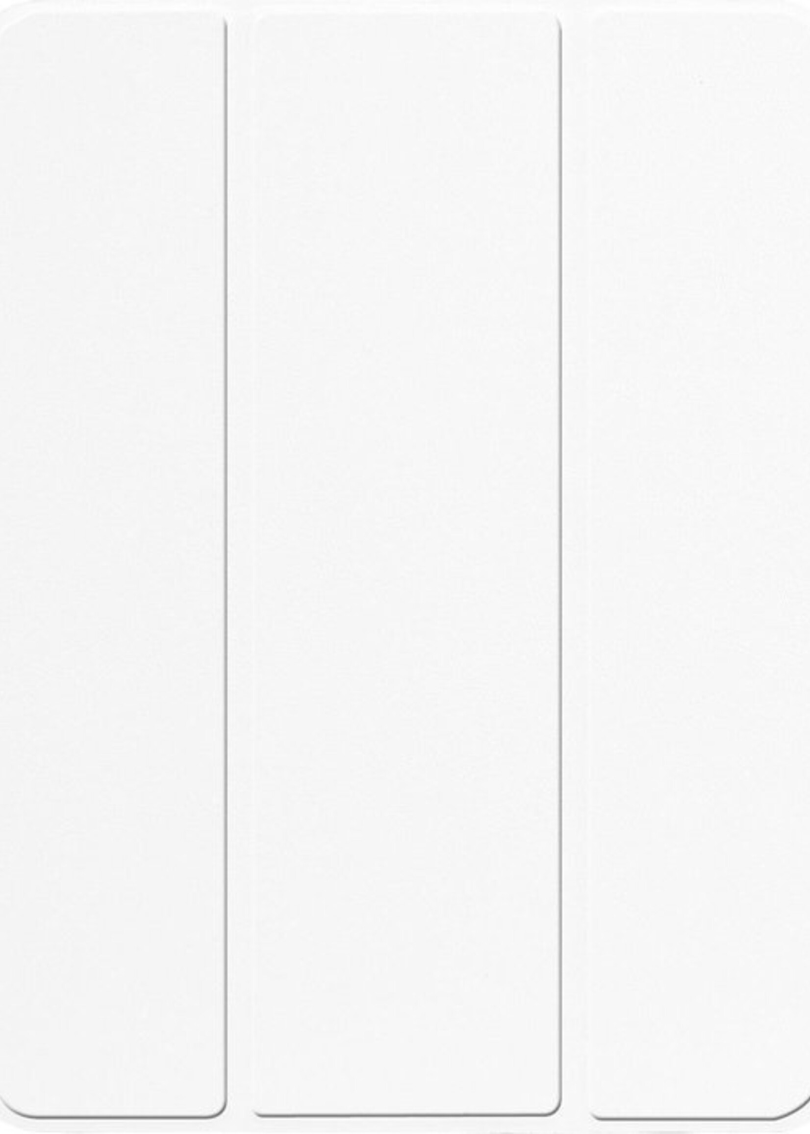 BTH Hoes Geschikt voor iPad Air 1/2 / Pro 9.7 / 2017/2018 Hoes Book Case Hoesje Trifold Cover - Hoesje Geschikt voor iPad Air 1/2 / Pro 9.7 / 5/6 Hoesje Bookcase - Wit