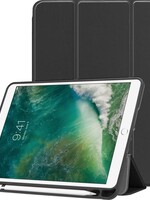 BTH BTH iPad 2017 Hoesje Book Case Tri-fold Smart Cover Hoes - Zwart