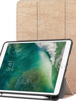 BTH BTH iPad 2017 Hoesje Book Case Tri-fold Smart Cover Hoes - Rosé Goud